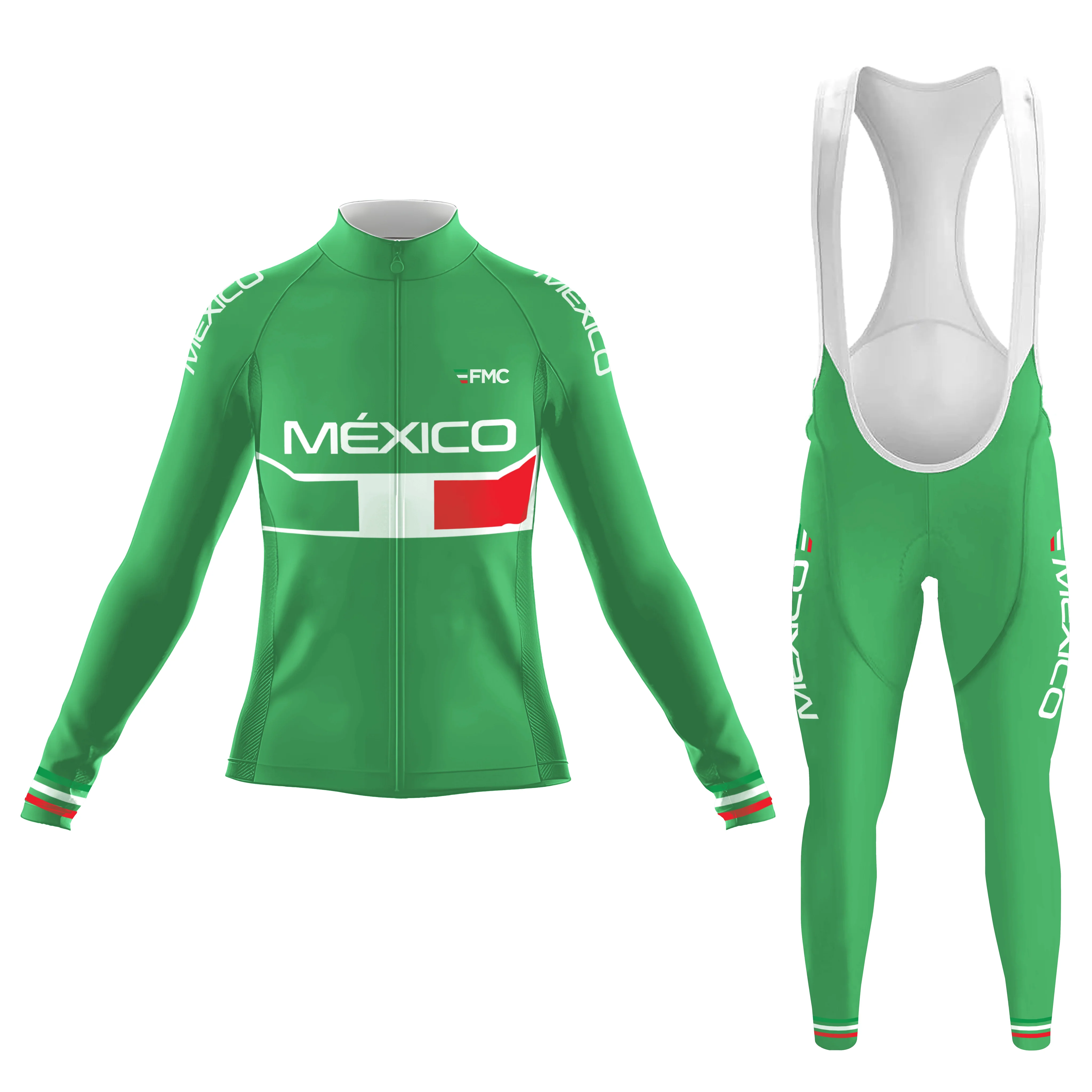 2025 Mexico National Team Women's Long Sleeve Cycling Kit