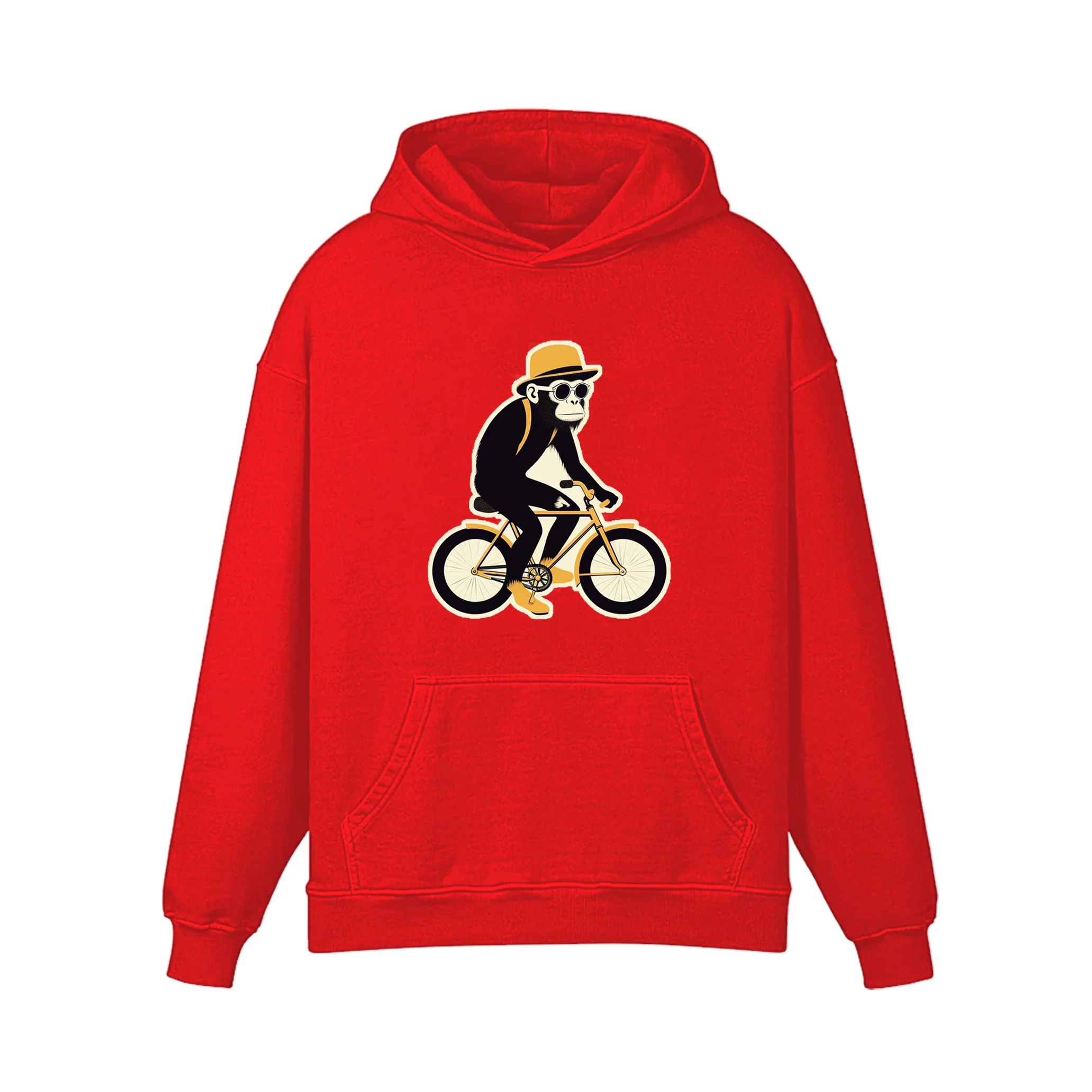 Monkey Illustration On Ride Hoodie - Image 2