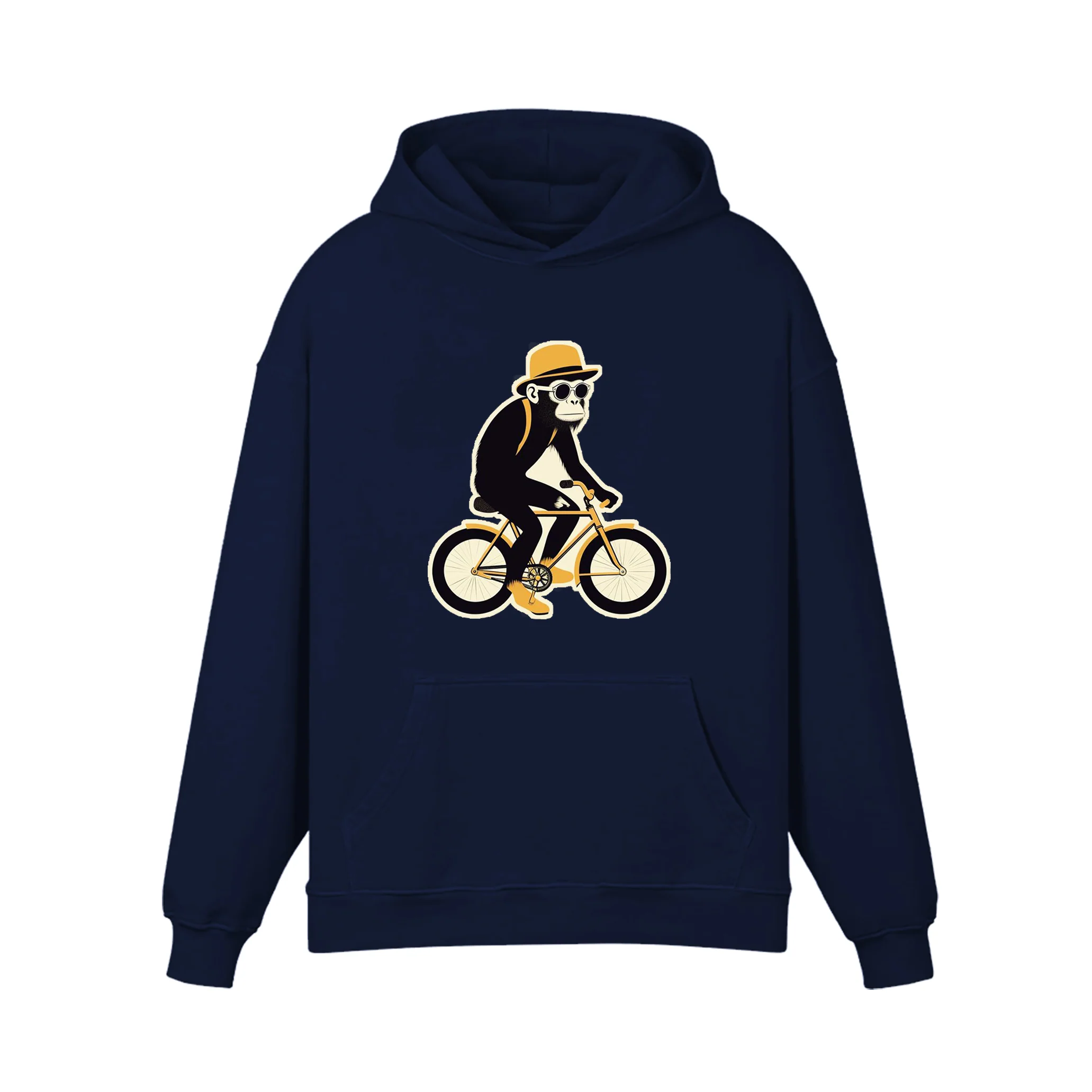 Monkey Illustration On Ride Hoodie - Image 5