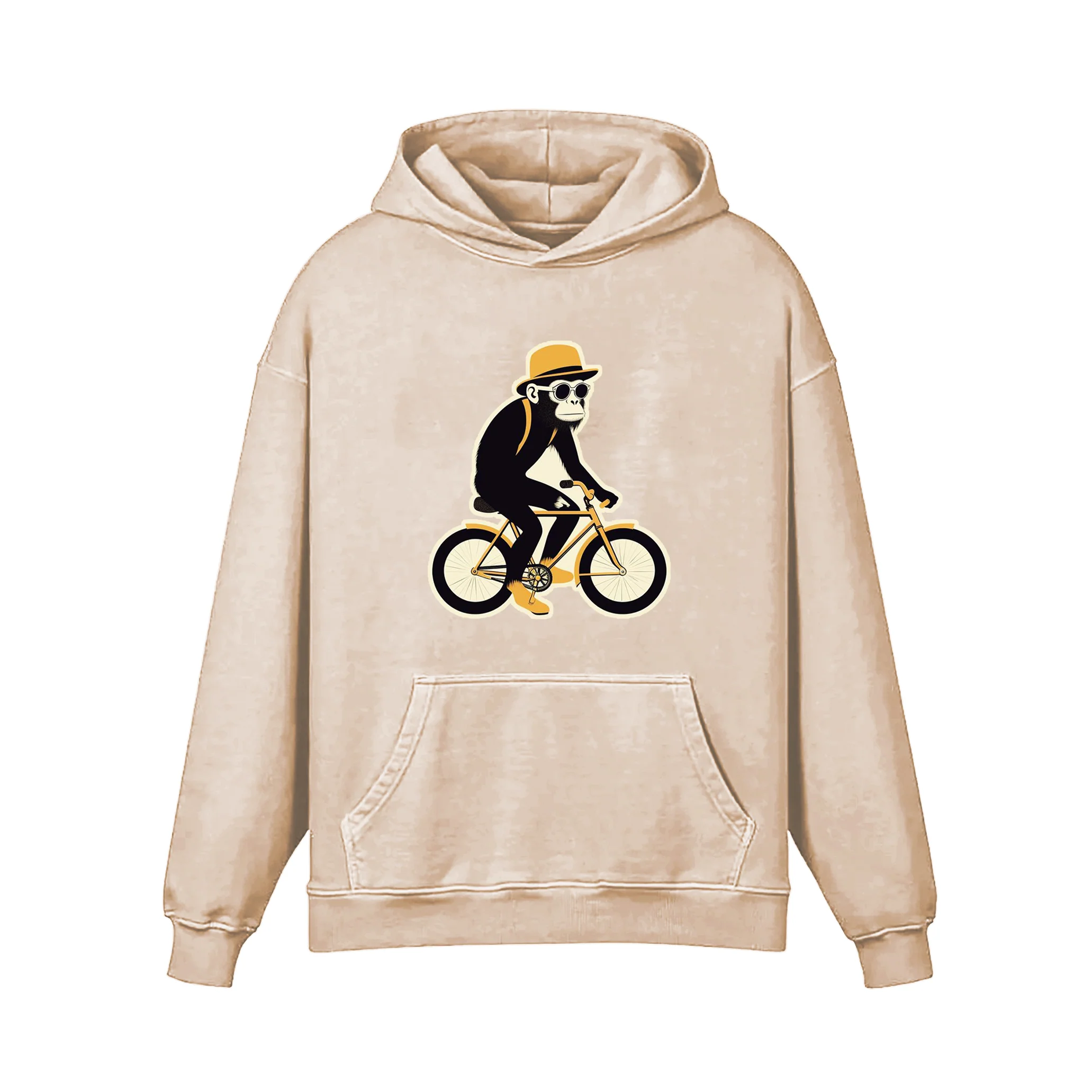 Monkey Illustration On Ride Hoodie - Image 6