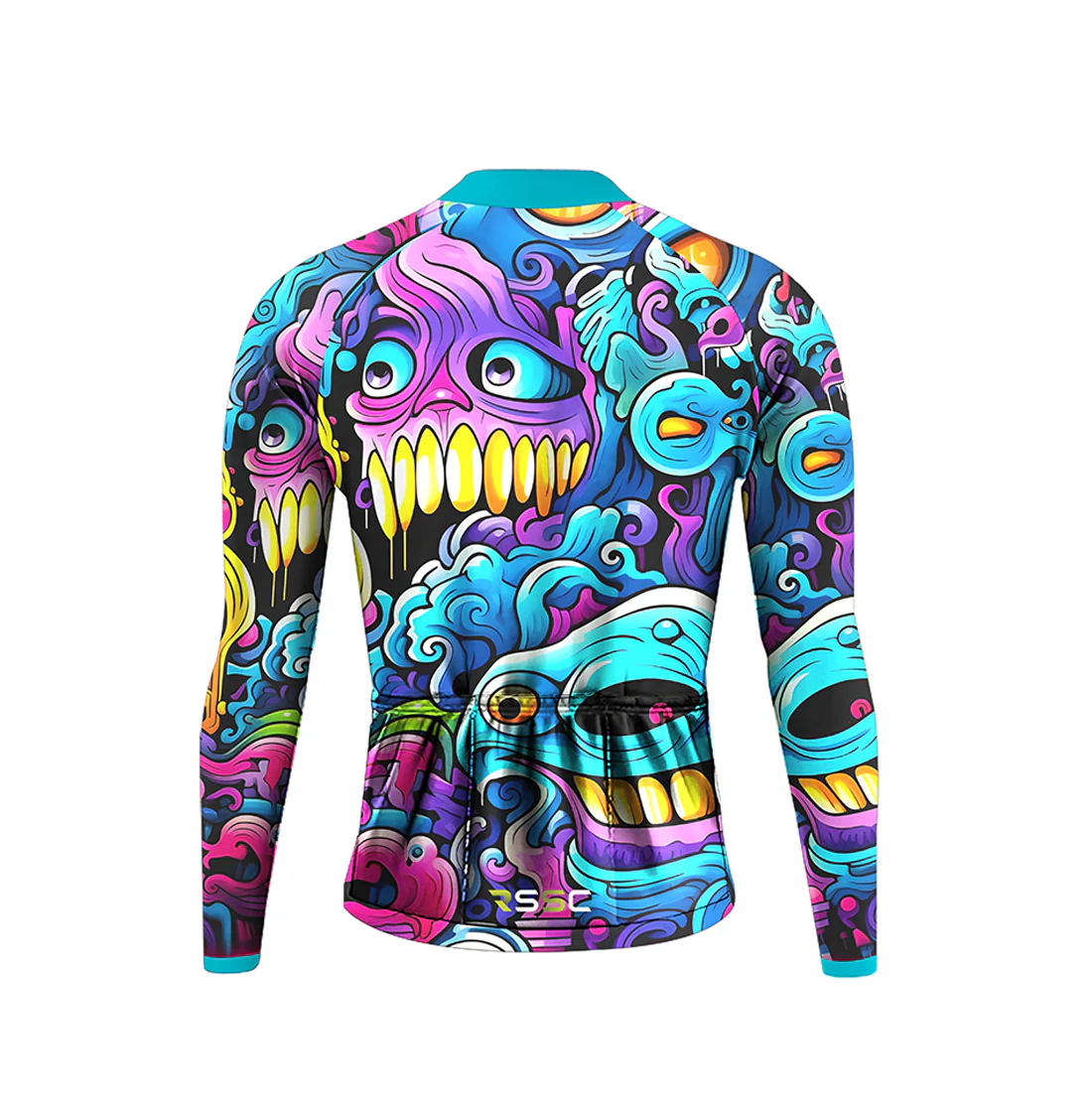 Monsters Art Men's Long Sleeve Cycling Kit - Image 4