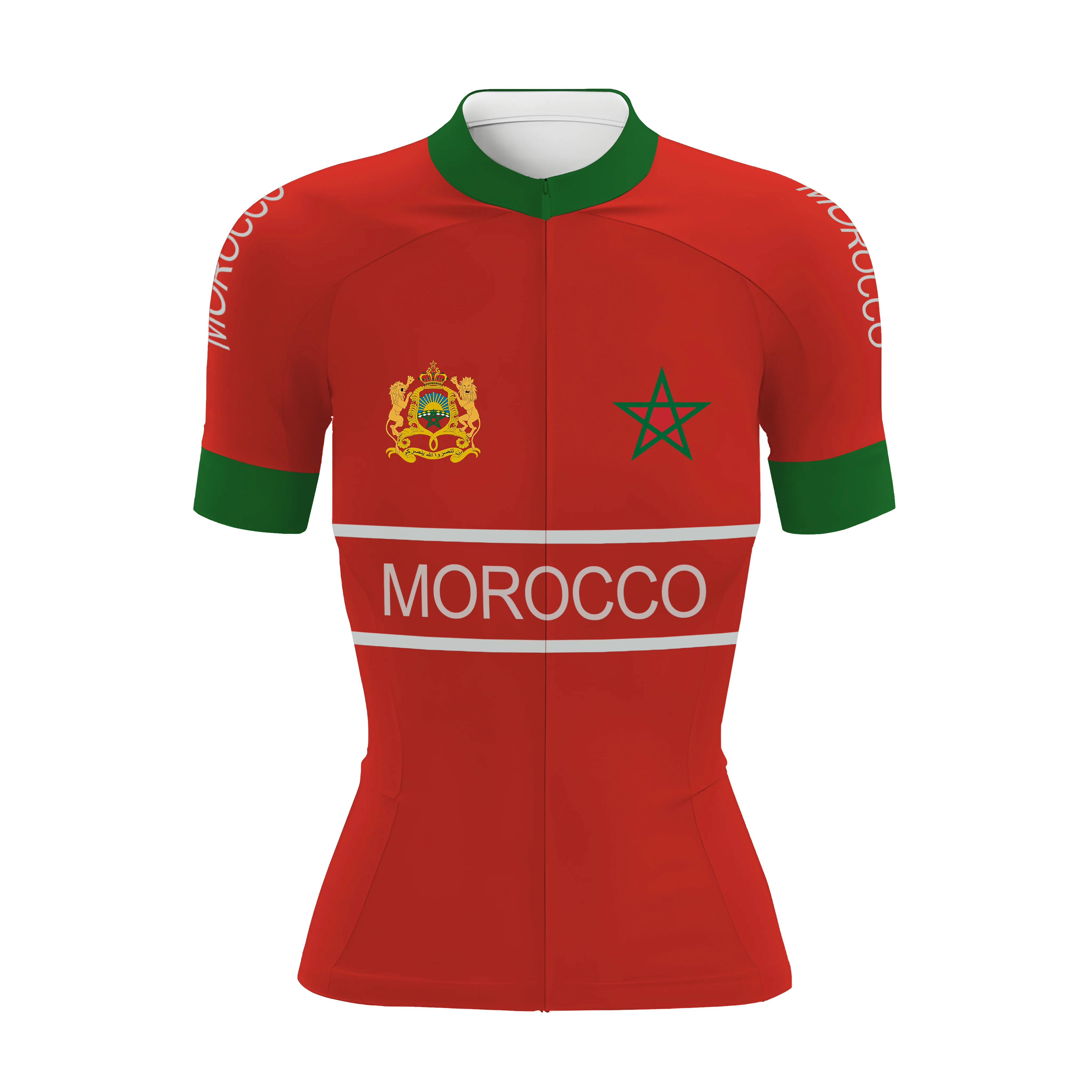 Morocco Flag Women's Short Sleeve Cycling Kit - Image 3