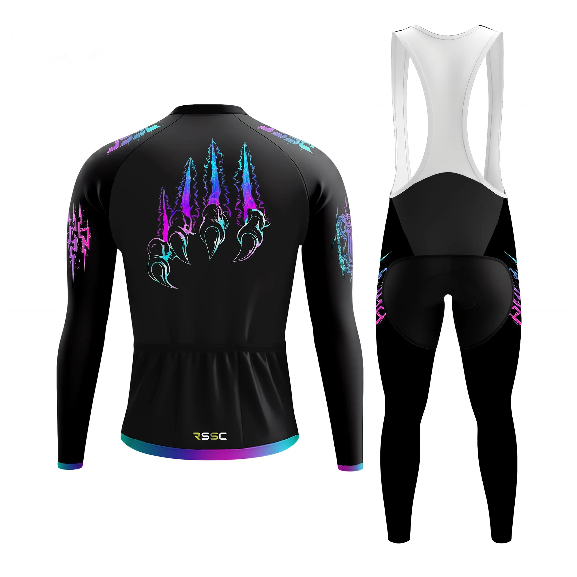 Muon velocity Men's Long Sleeve Cycling Kit - Image 2
