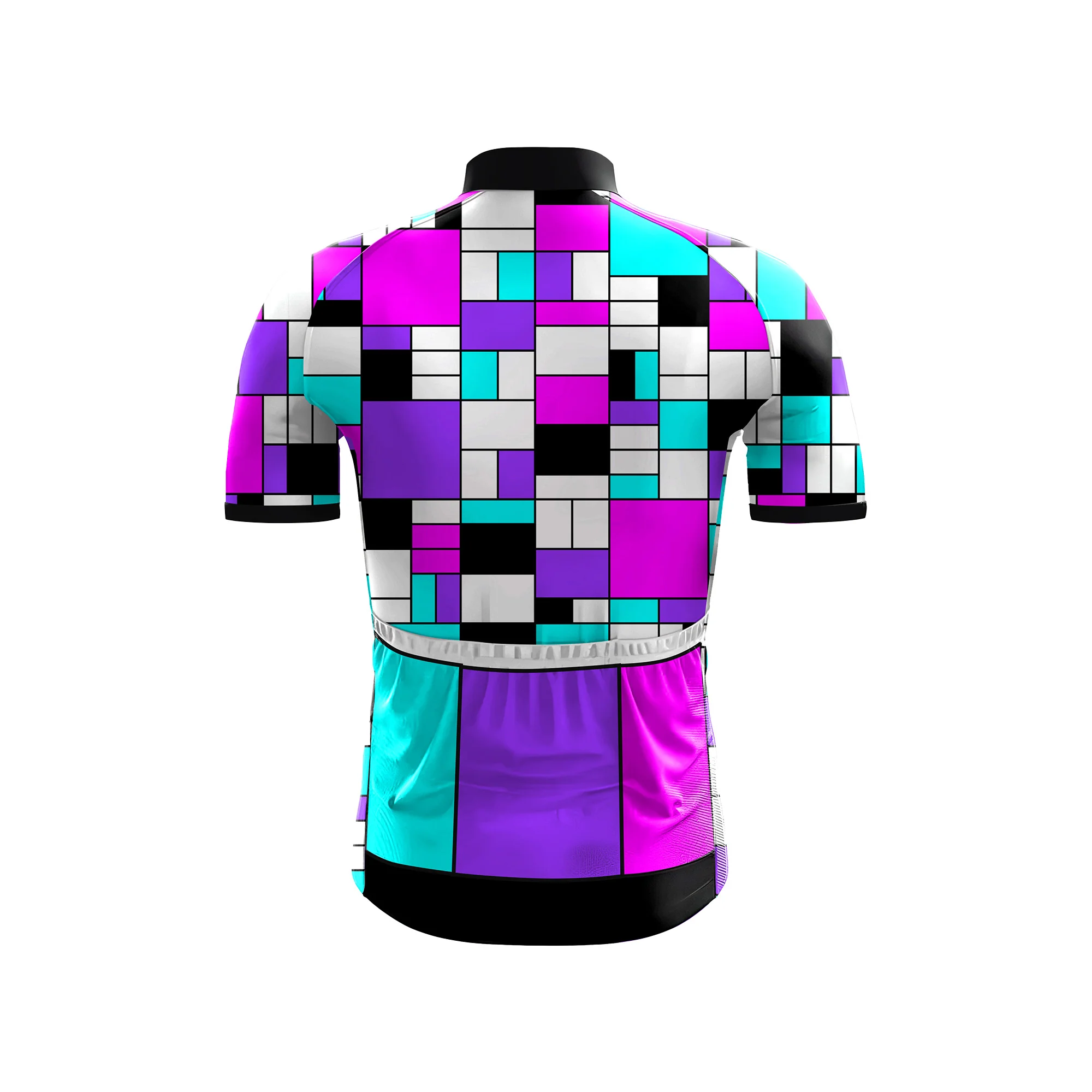 Neon Mosaic Elite Men's Short Sleeve Cycling Kit - Image 4