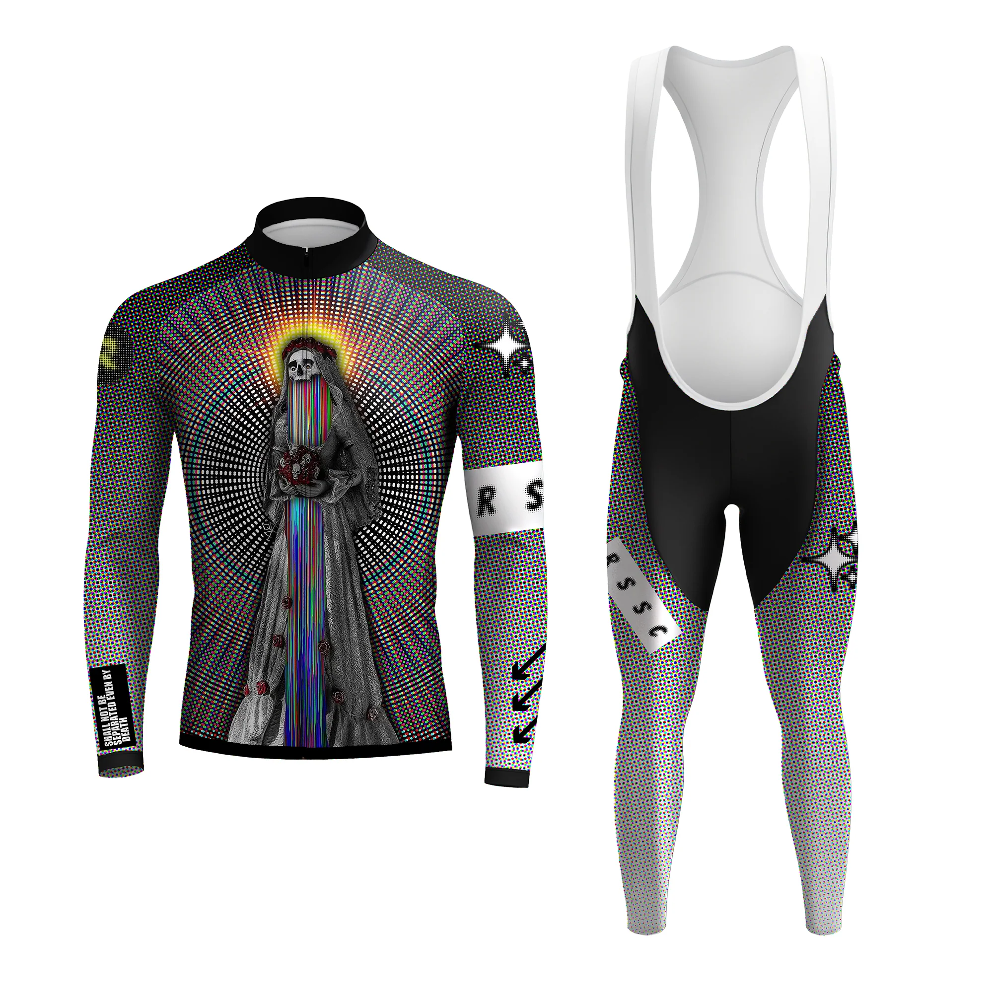 Never part till death Men's Long Sleeve Cycling Kit