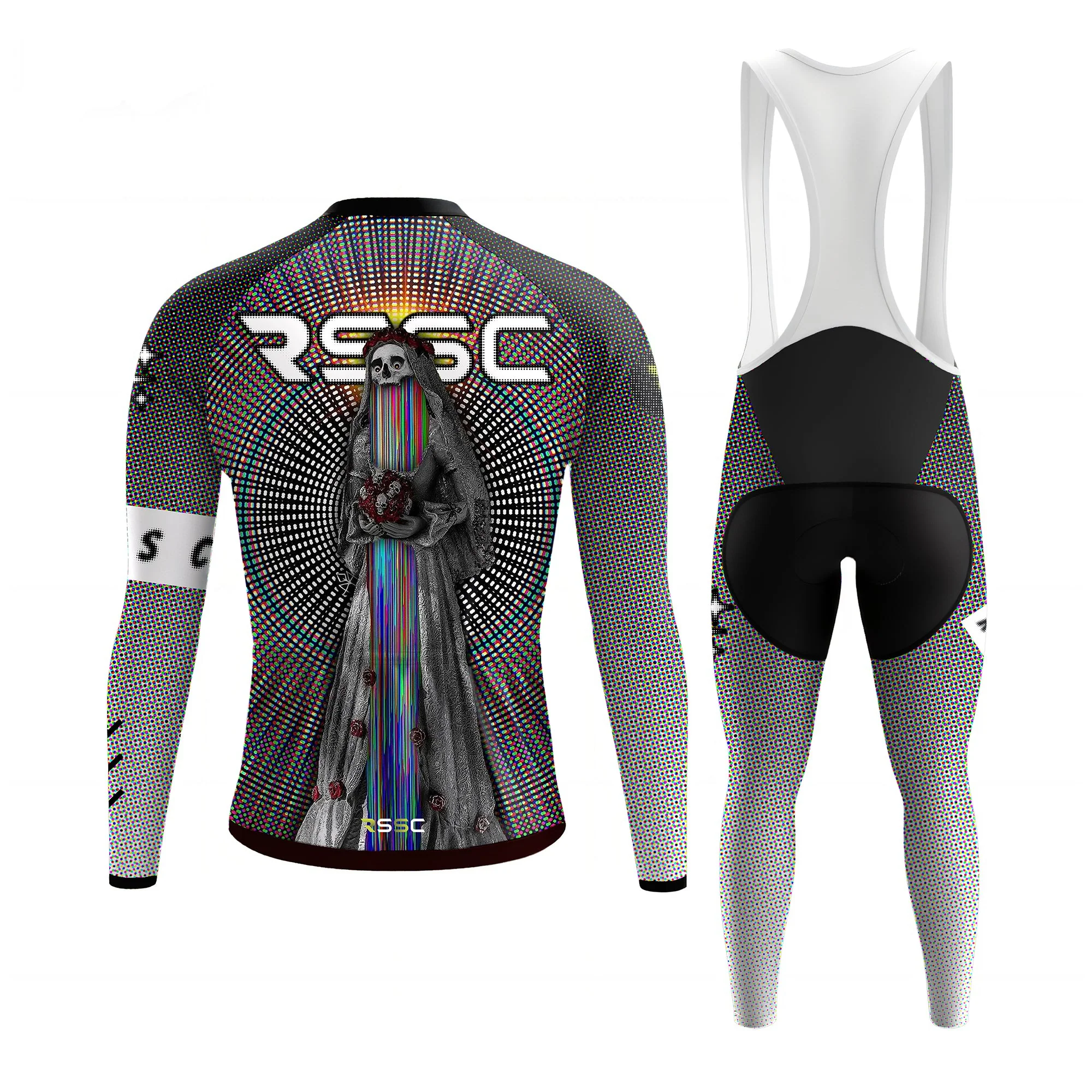 Never part till death Men's Long Sleeve Cycling Kit - Image 2
