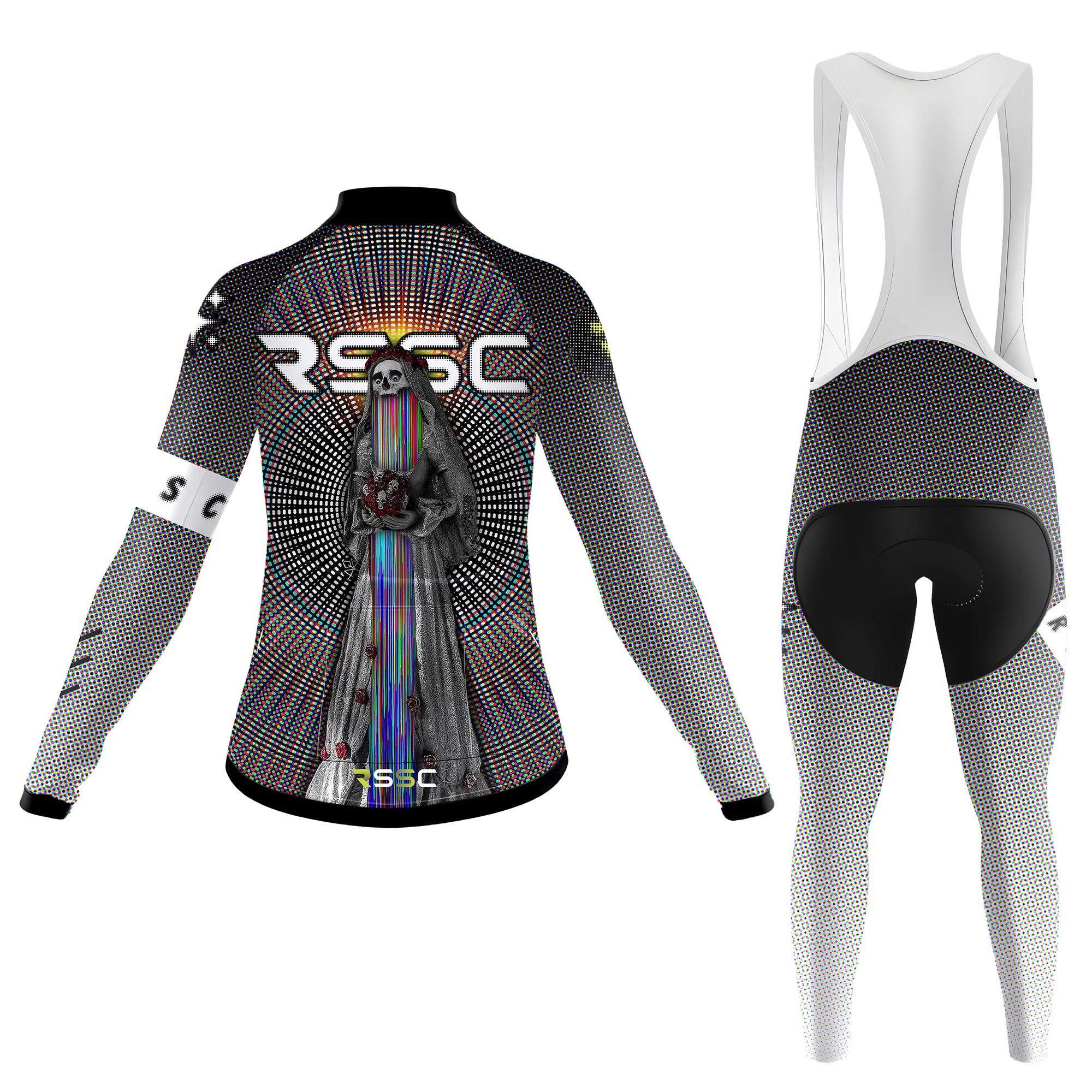 Never part till death Women's Long Sleeve Cycling Kit - Image 2