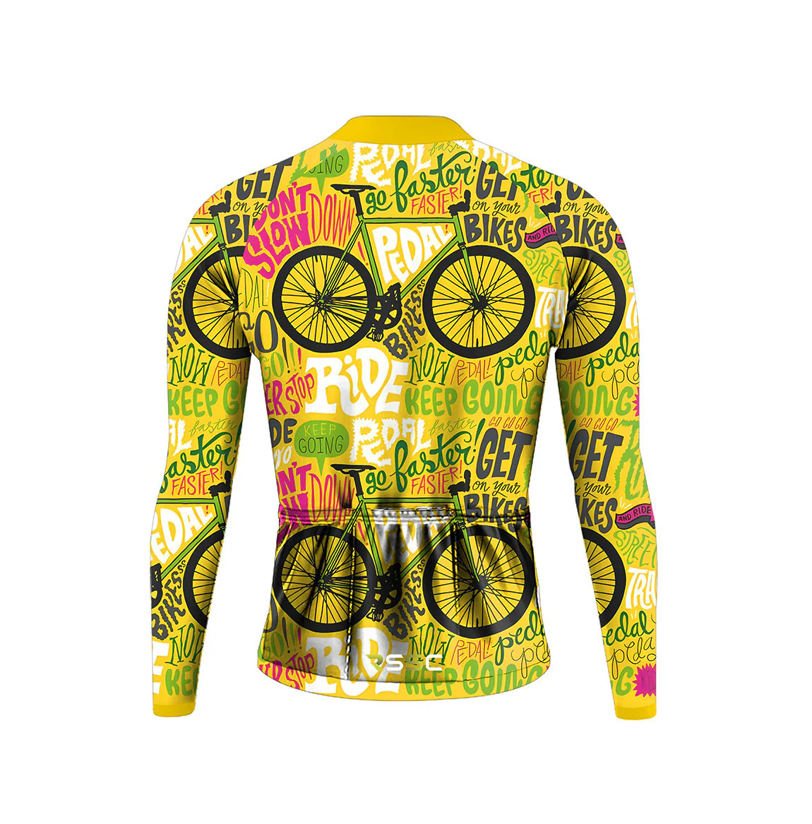 Never Stop Riding  Men's Long Sleeve Cycling Kit - Image 4