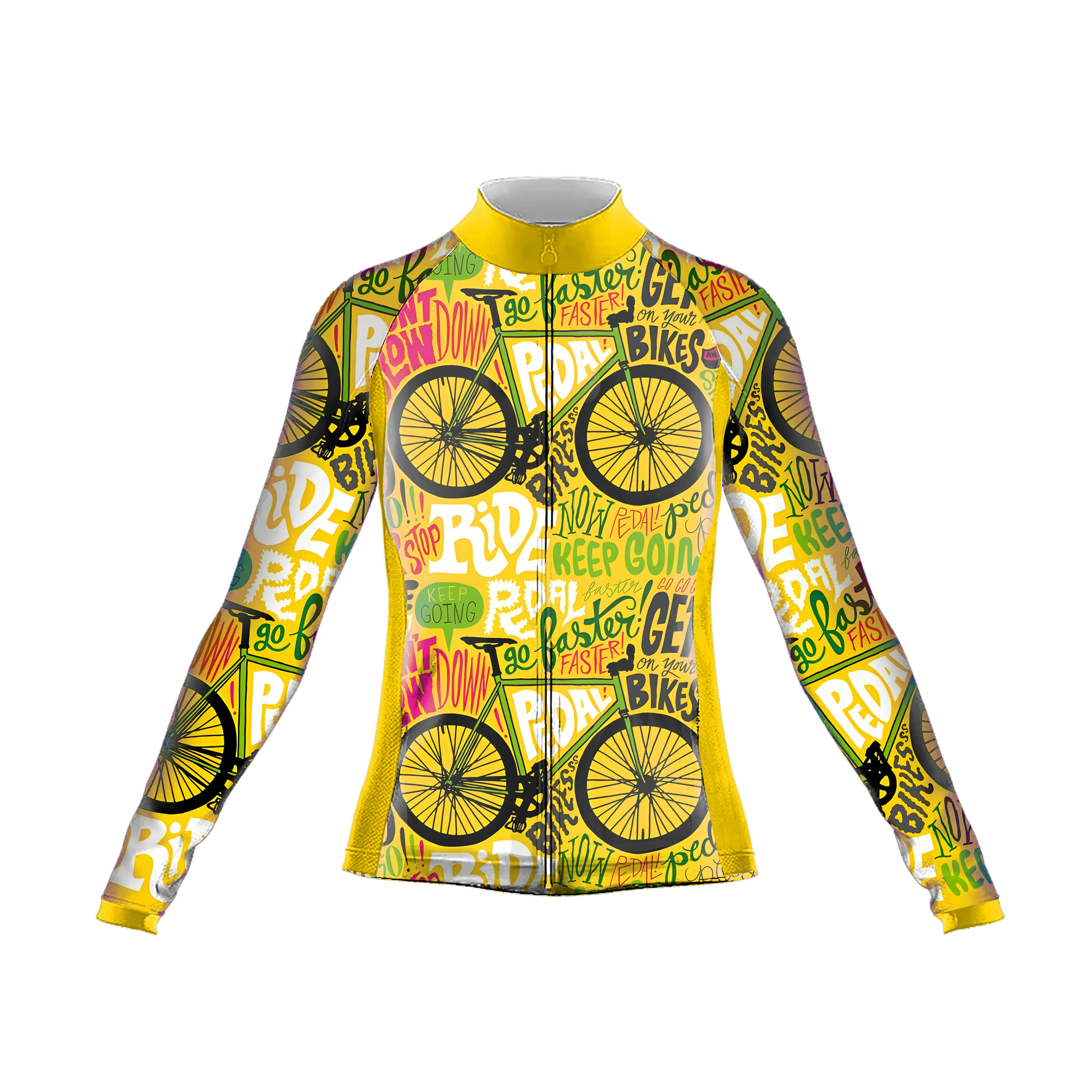 Never Stop Riding Women's Long Sleeve Cycling Kit - Image 3