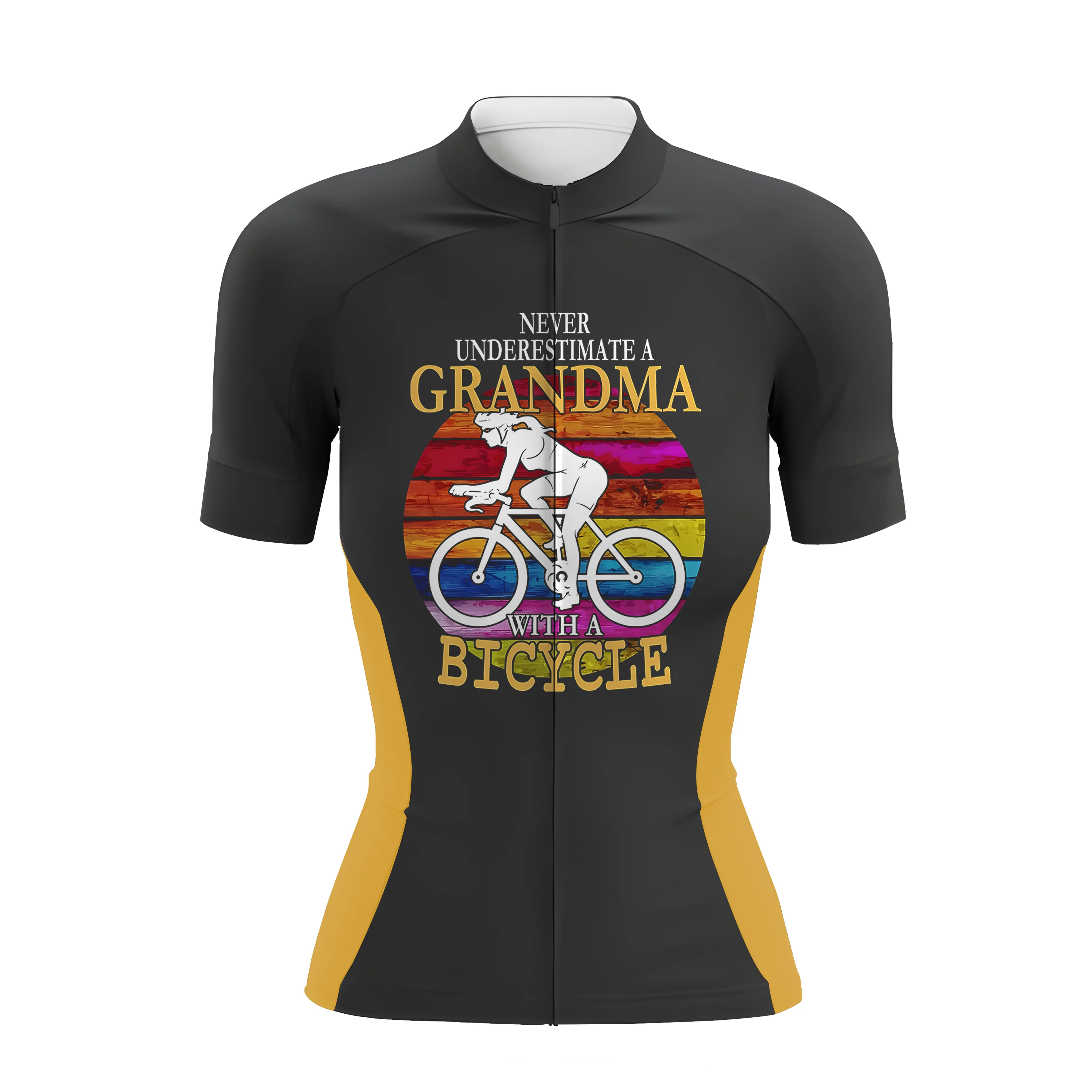 Never Underestimate A Grandma Women's Short Sleeve Cycling Kit - Image 3