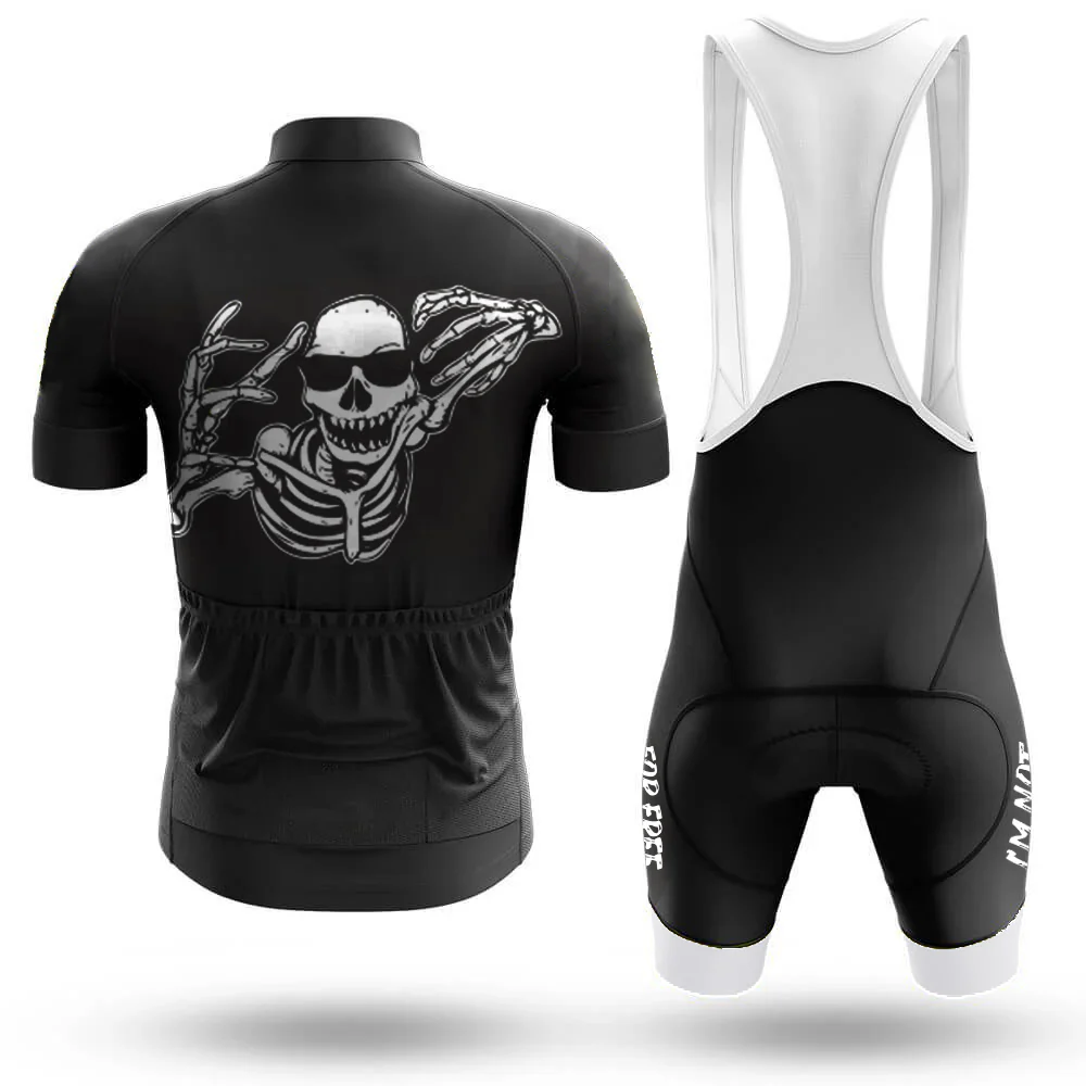 Not Too Old For Free Candy Halloween Shirt Skeleton Costume Men's Cycling Kit - Image 2
