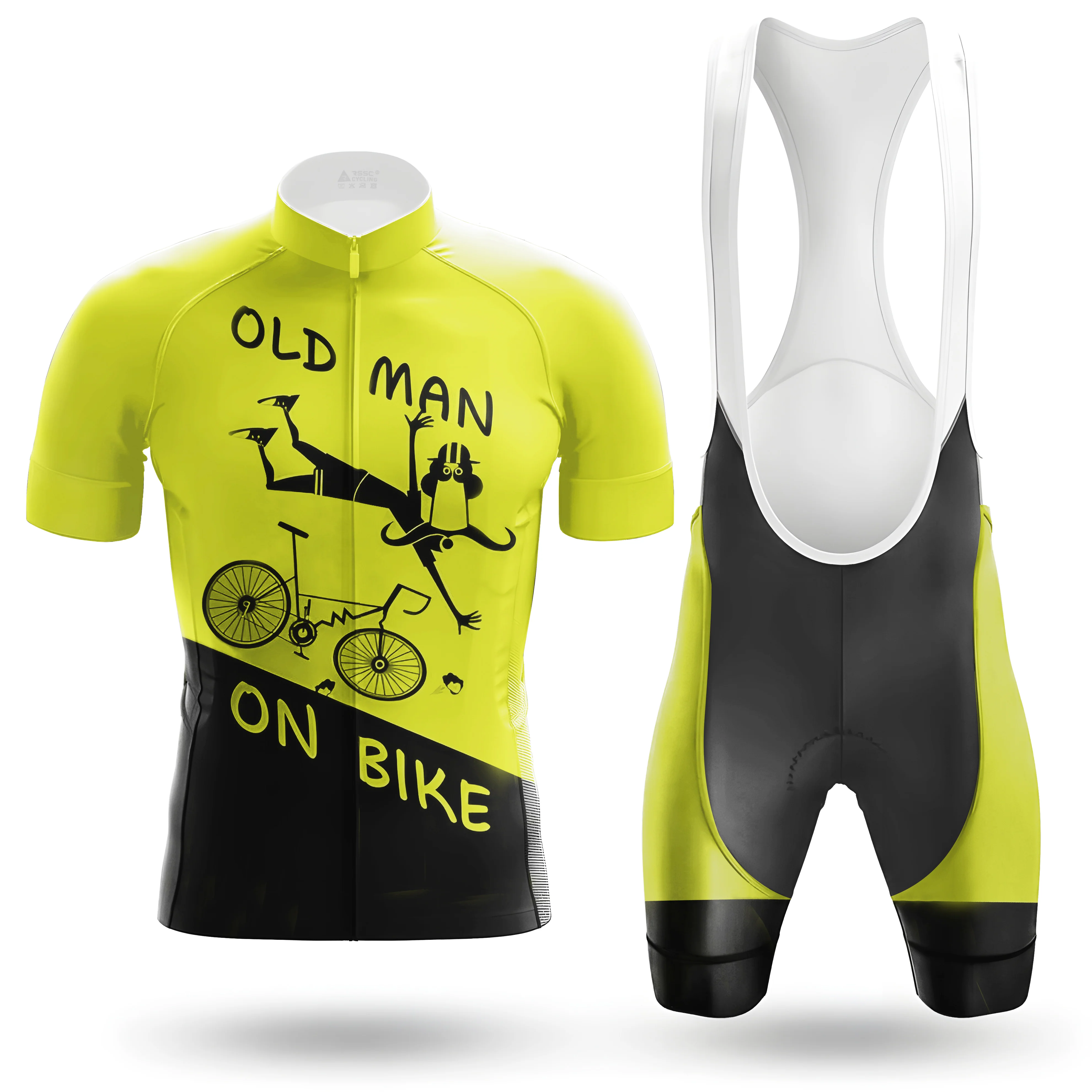 Old Man On Bike Men's Cycling Kit