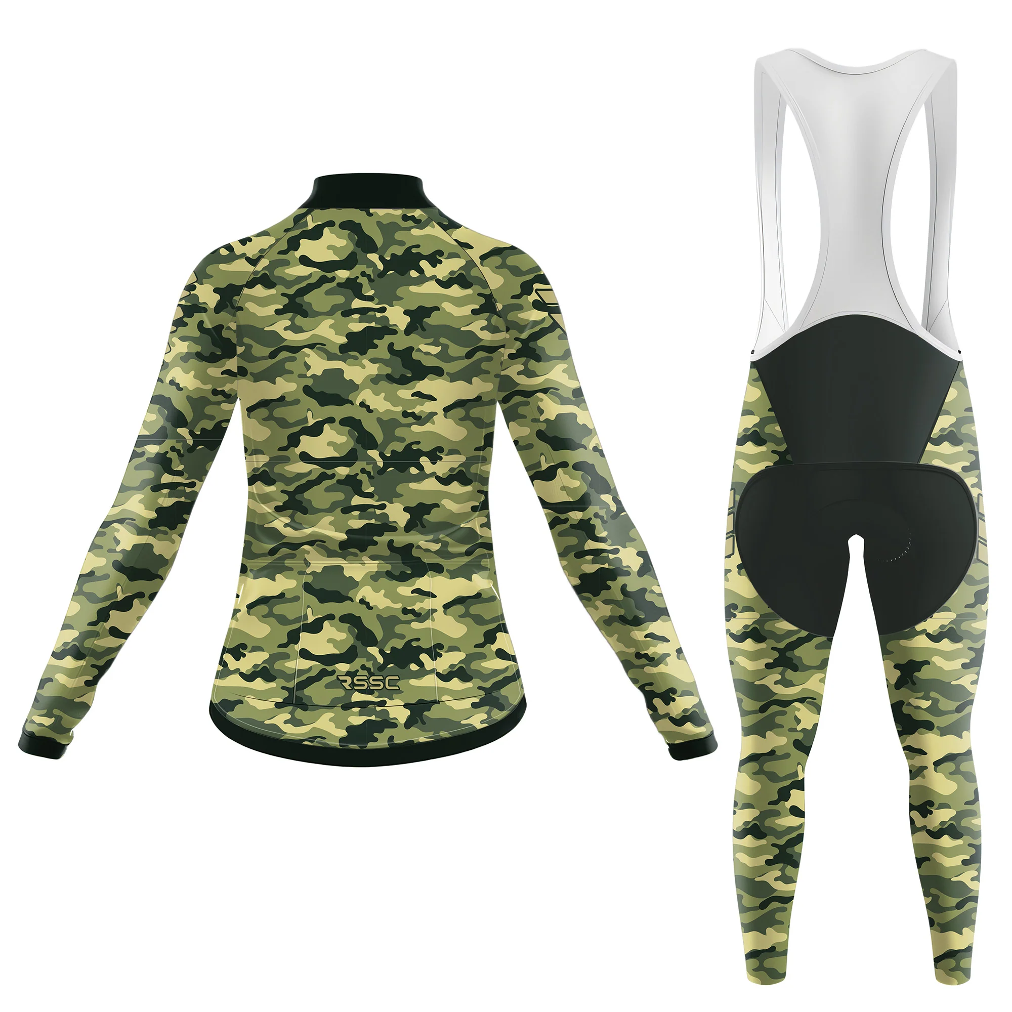 Olive Terrain Women's Long Sleeve Cycling Kit - Image 2