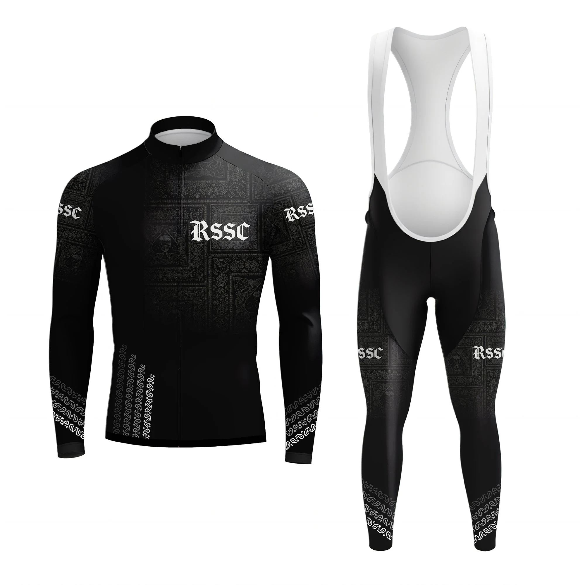 Paisley  Men's Long Sleeve Cycling Kit