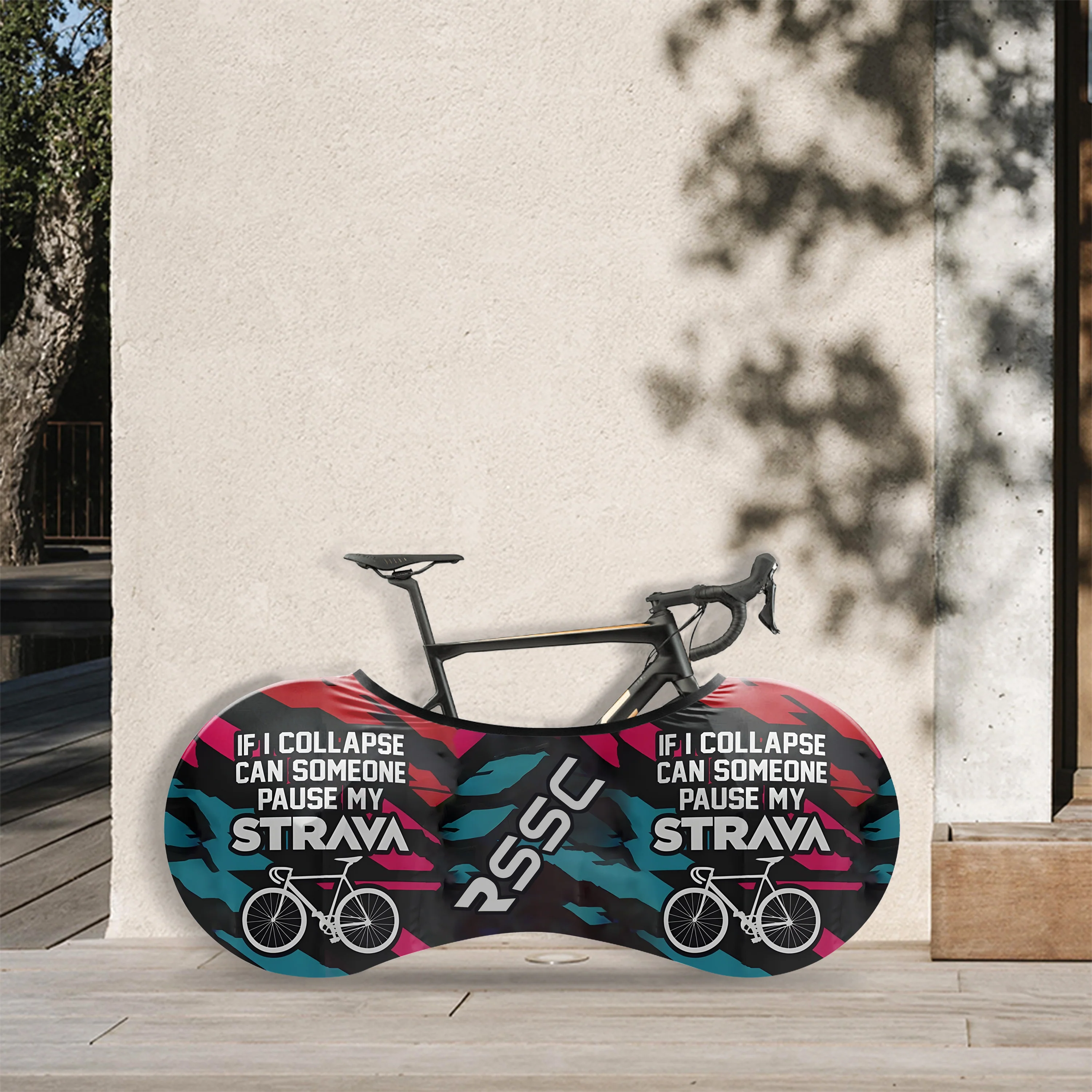 Pause My Strava Bicycle Wheels Cover - Image 2