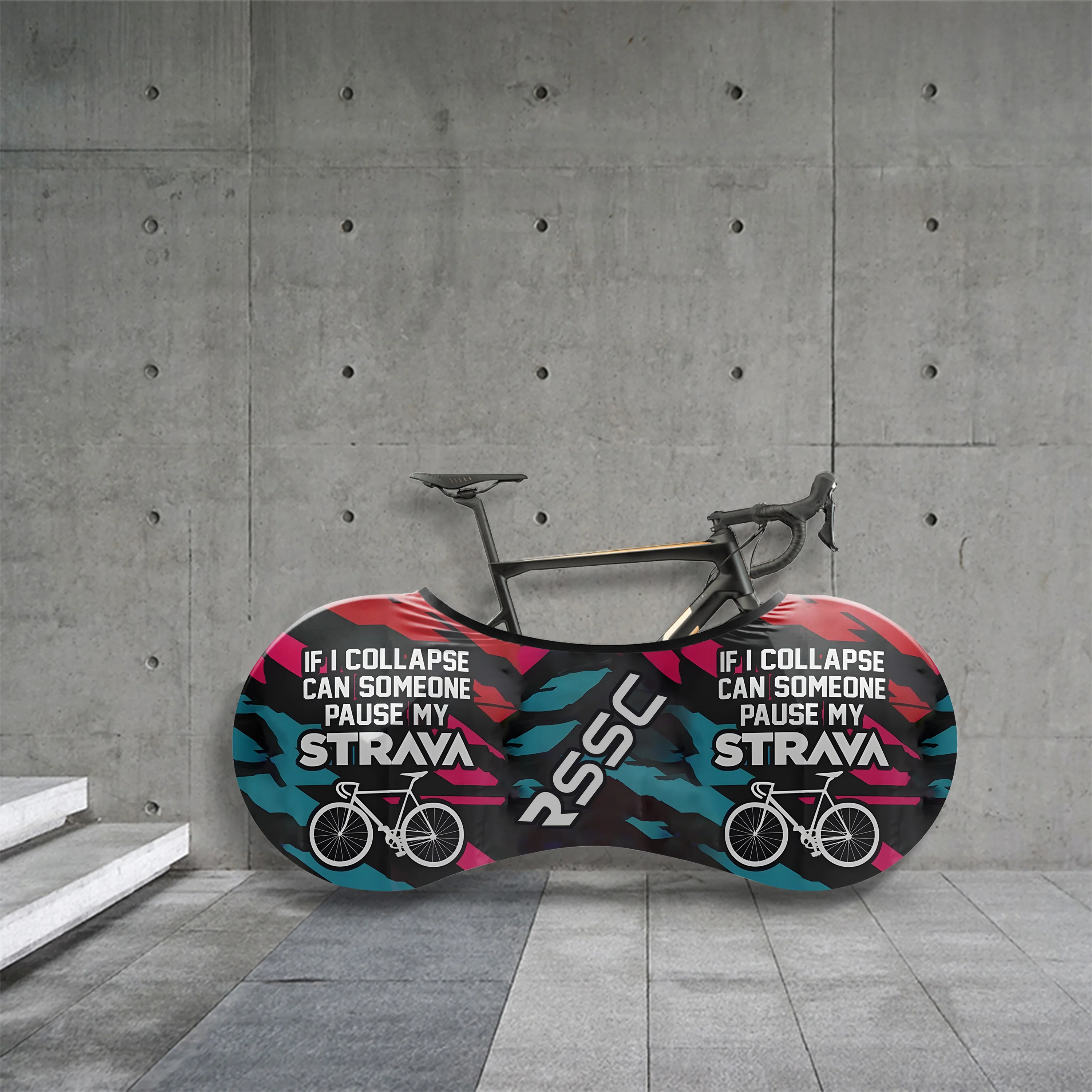 Pause My Strava Bicycle Wheels Cover - Image 3