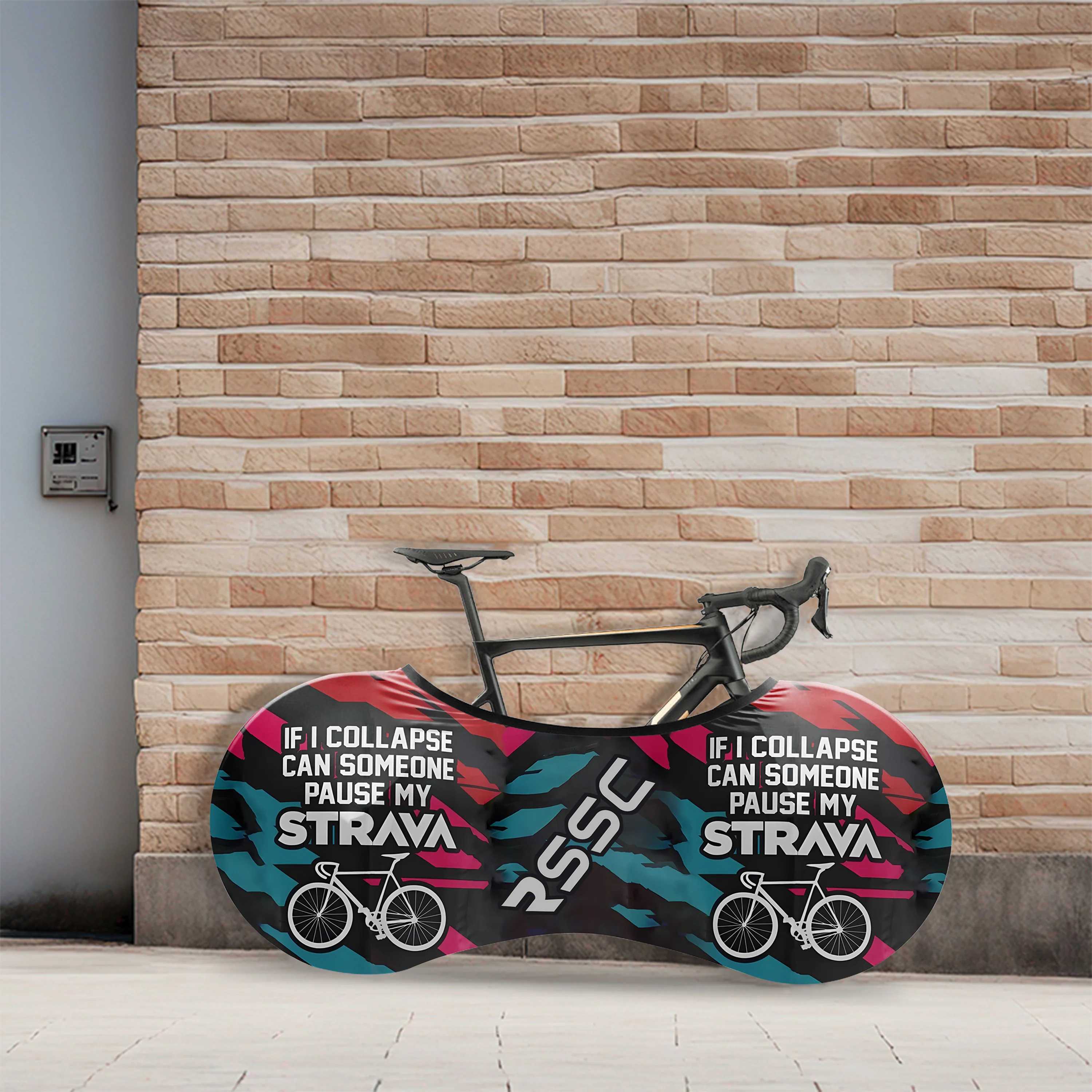 Pause My Strava Bicycle Wheels Cover - Image 4