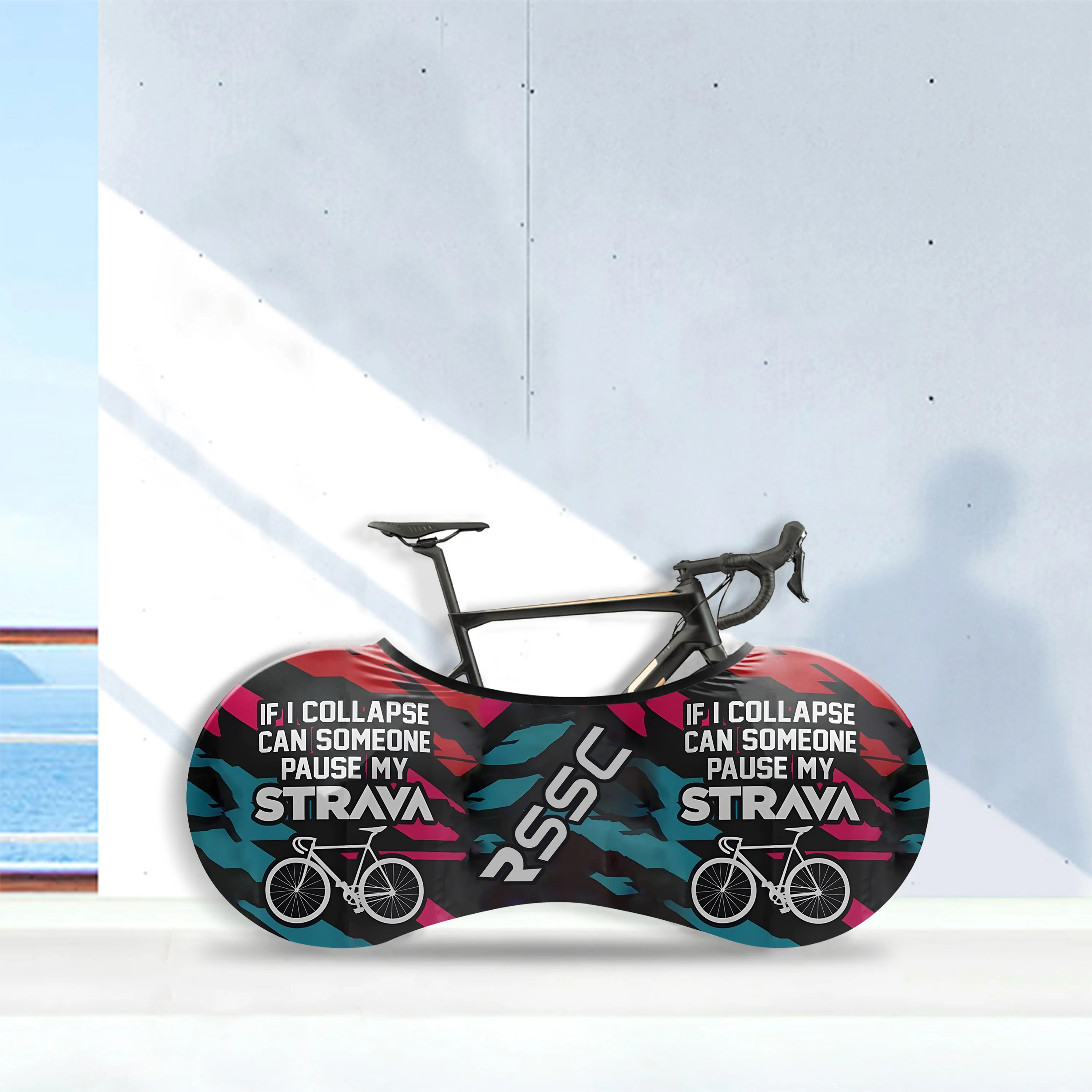 Pause My Strava Bicycle Wheels Cover - Image 5