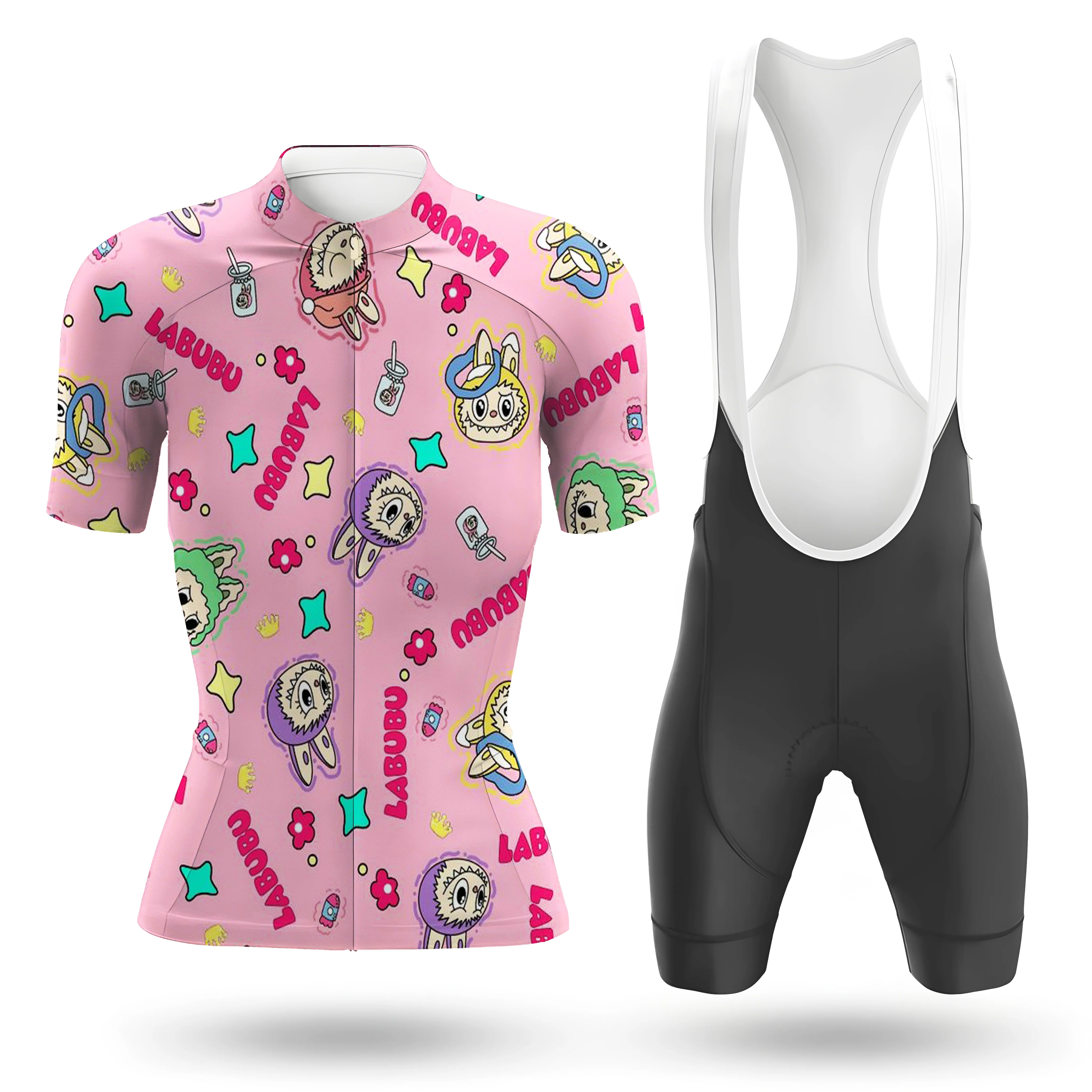 Pink Labubu Women's Short Sleeve Cycling Kit