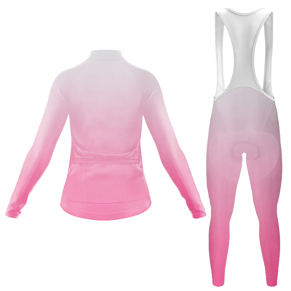 Pink Women's Long Sleeve Cycling Kit - Image 2