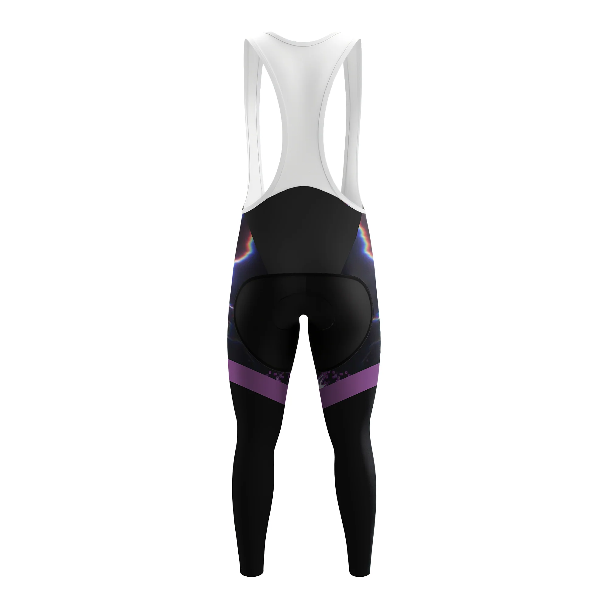 Psychedelic Bolt Skeleton Rider Men's Long Sleeve Cycling Kit - Image 6
