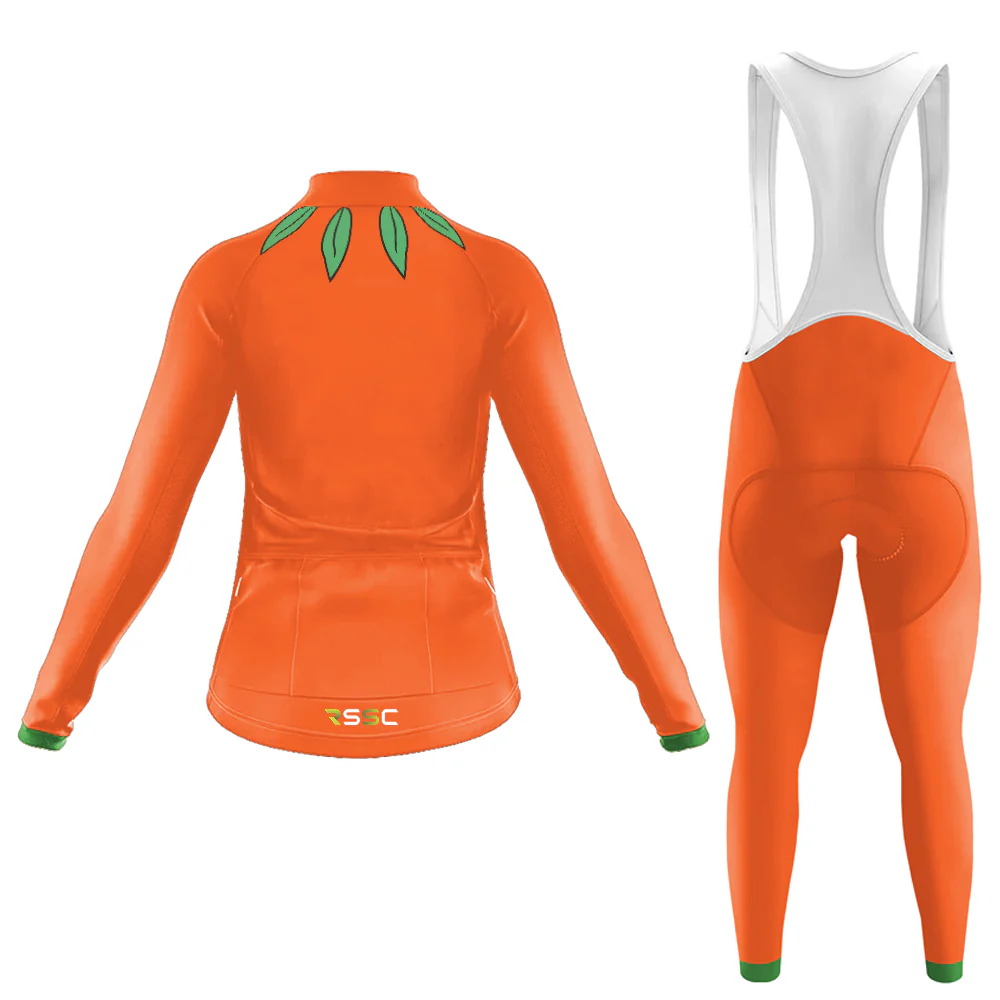 Pumpkin Women's Long Sleeve Cycling Kit - Image 2