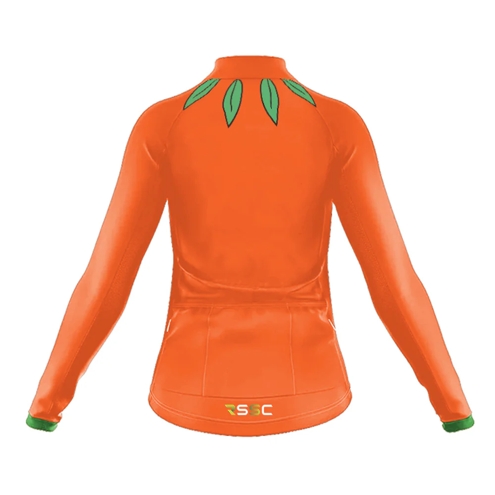 Pumpkin Women's Long Sleeve Cycling Kit - Image 4