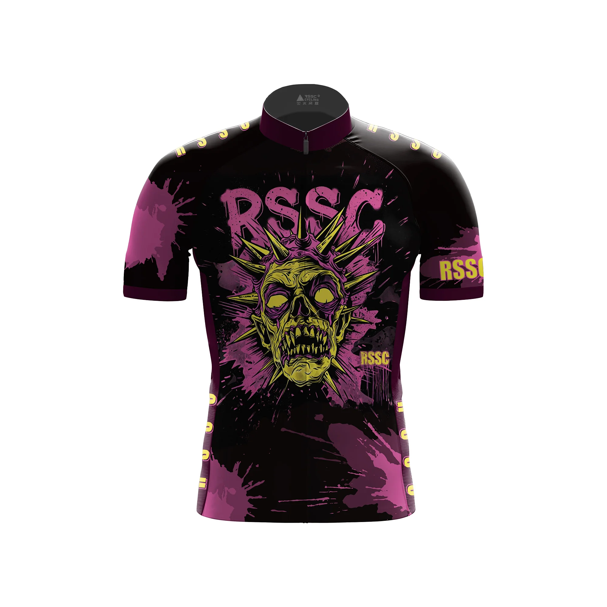 Punk Splatter Men's Short Sleeve Cycling Kit - Image 3