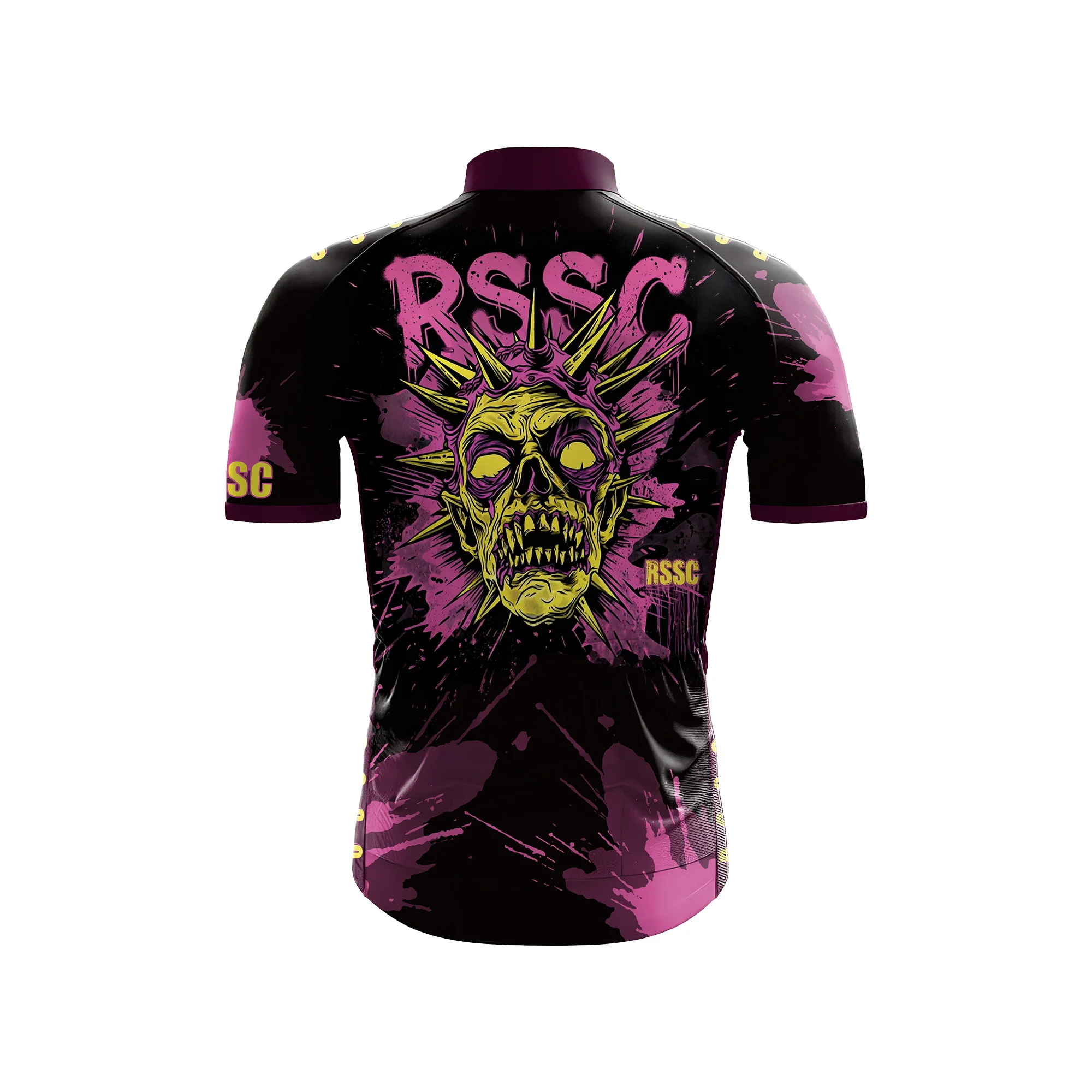 Punk Splatter Men's Short Sleeve Cycling Kit - Image 4
