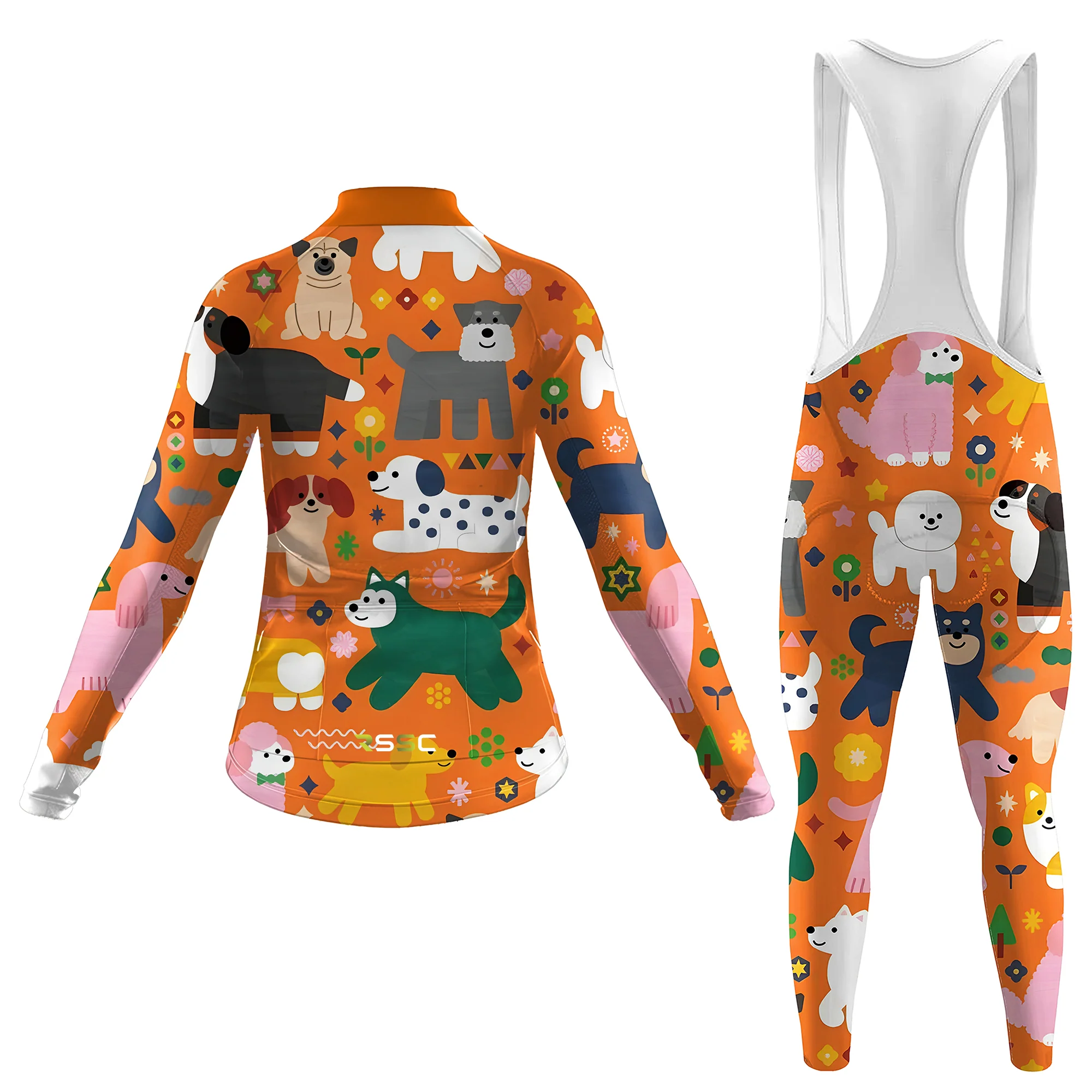 Puppy Women's Long Sleeve Cycling Kit - Image 2