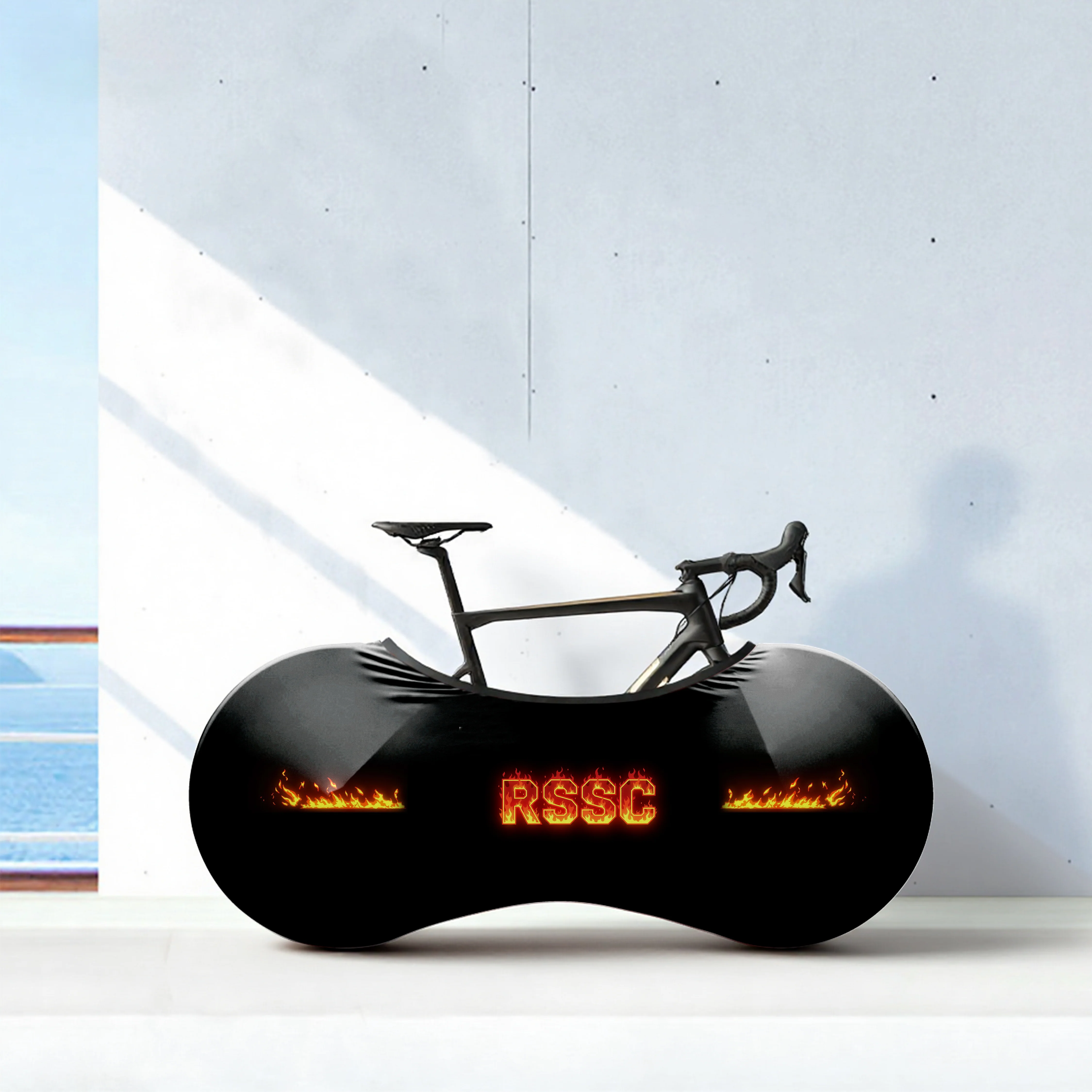 raging flames Bicycle Wheels Cover - Image 2