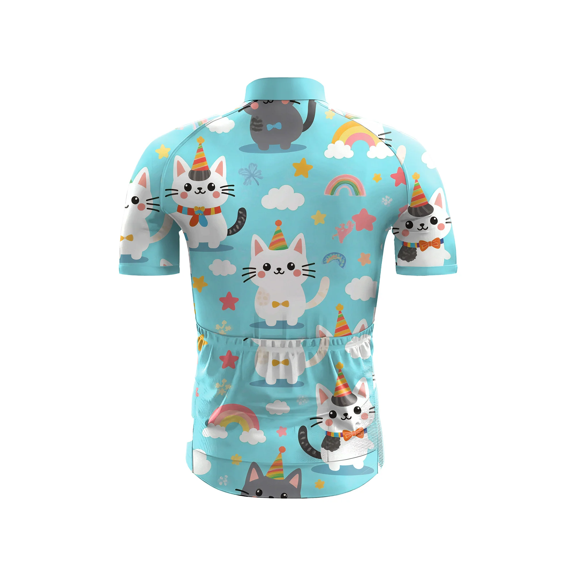 Rainbow Neko-Flux Men's Short Sleeve Cycling Kit - Image 4