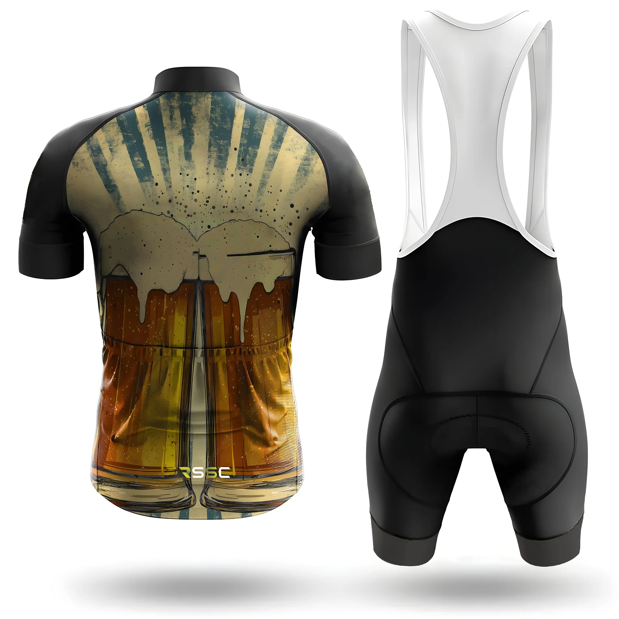 Retro Beer Mug Men's Cycling Kit - Image 2