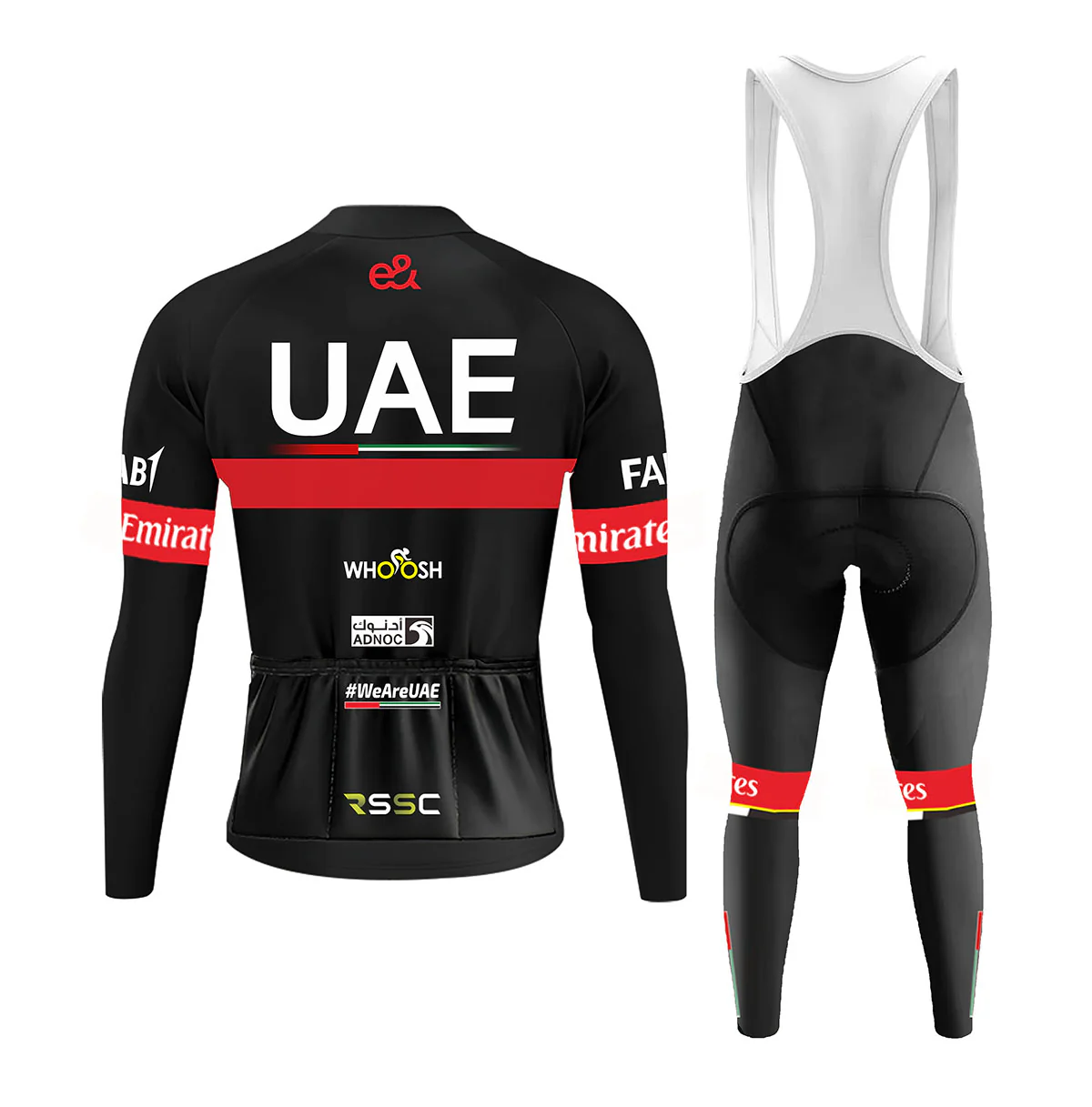 Retro Emirates Movement Men's Long Sleeve Cycling Kit - Image 2