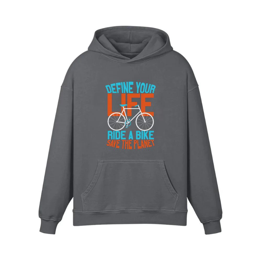 Ride A Bikesave The Ptanet Hoodie - Image 4