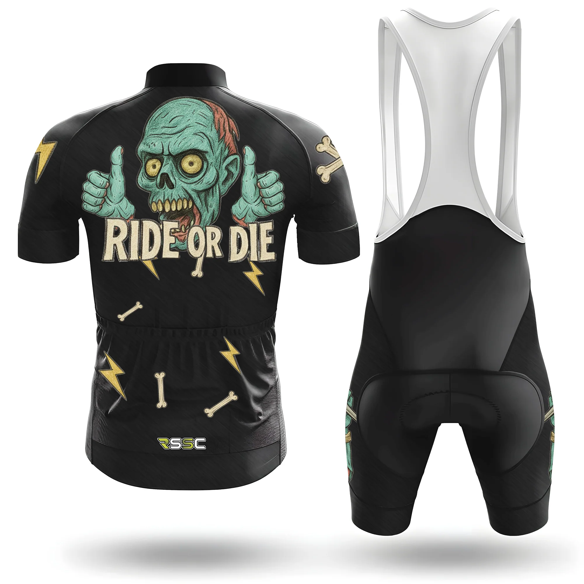 Riders Who Ride or Die Men's Short Sleeve Cycling Kit - Image 2