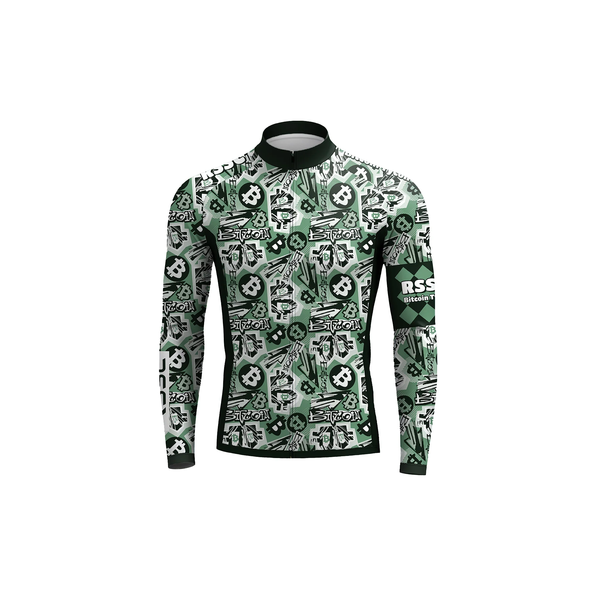 RSSC Bitcoin Graffiti Men's Long Sleeve Cycling Kit - Image 3