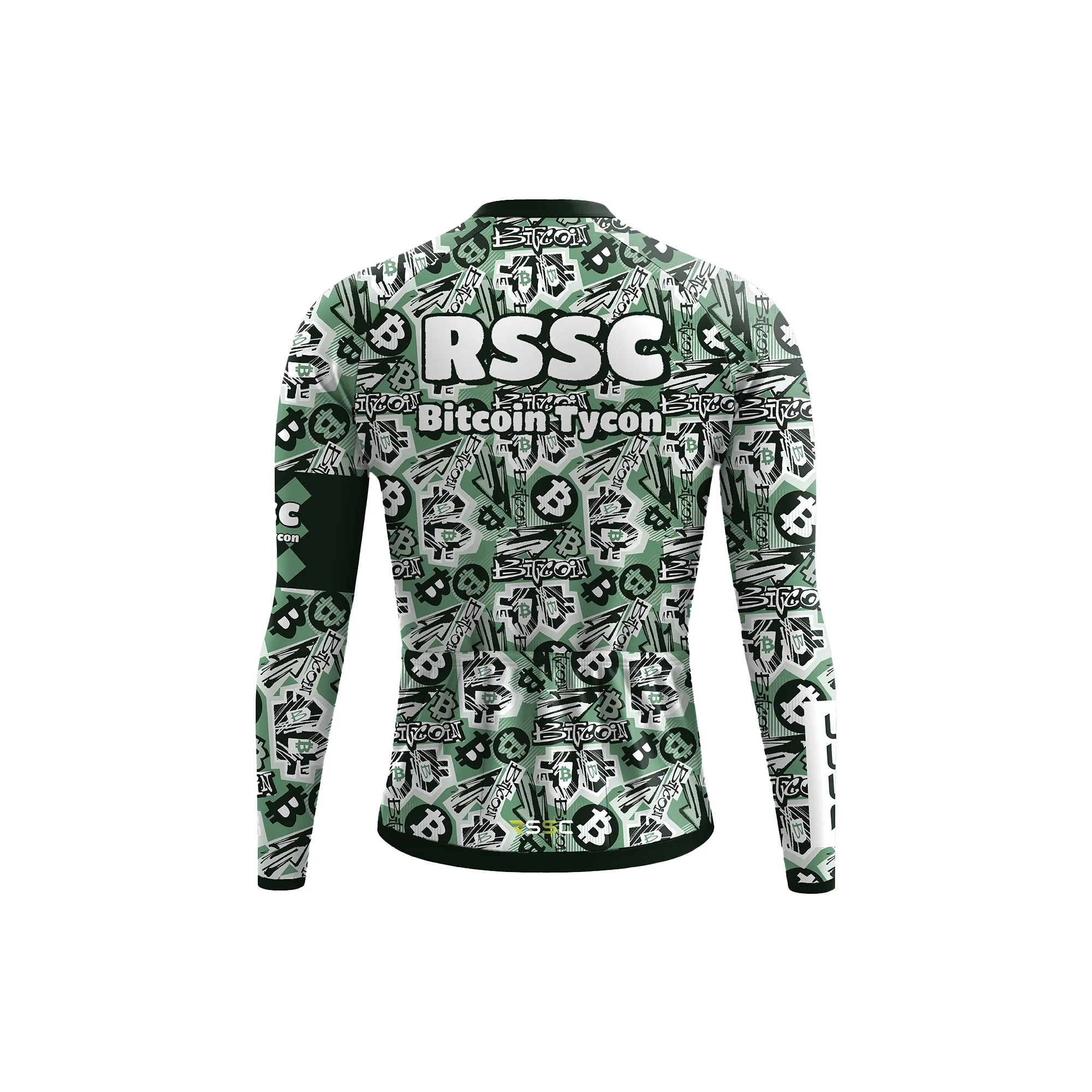 RSSC Bitcoin Graffiti Men's Long Sleeve Cycling Kit - Image 4