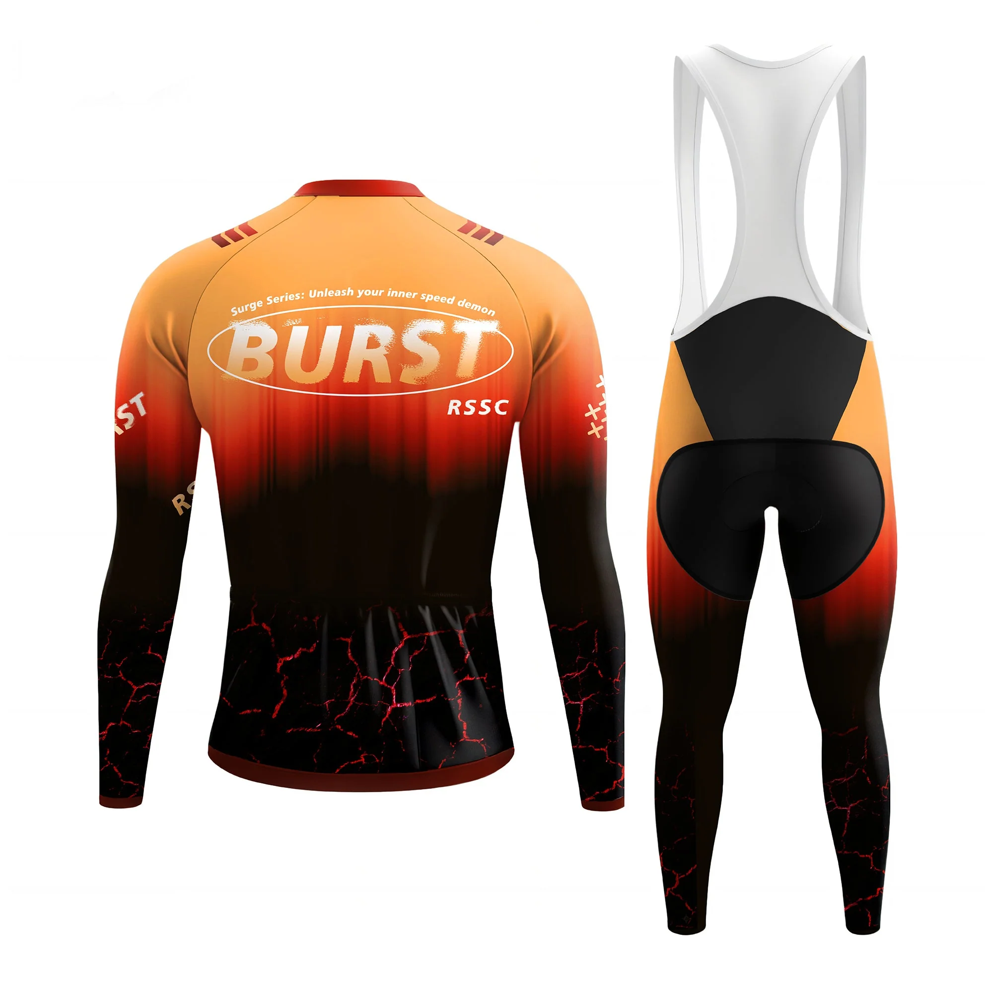 RSSC Burst Men's Long Sleeve Cycling Kit - Image 2