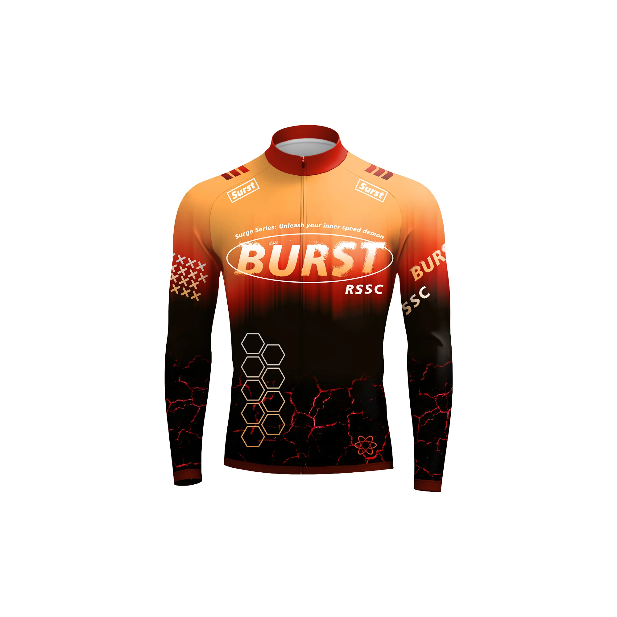 RSSC Burst Men's Long Sleeve Cycling Kit - Image 3