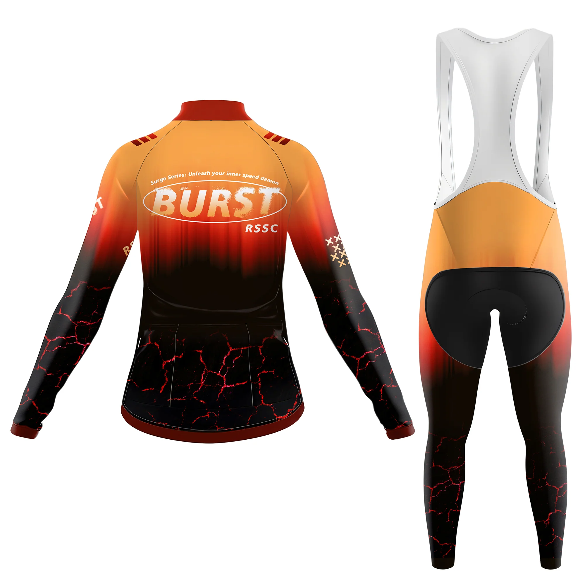 RSSC Burst Women's Long Sleeve Cycling Kit - Image 2