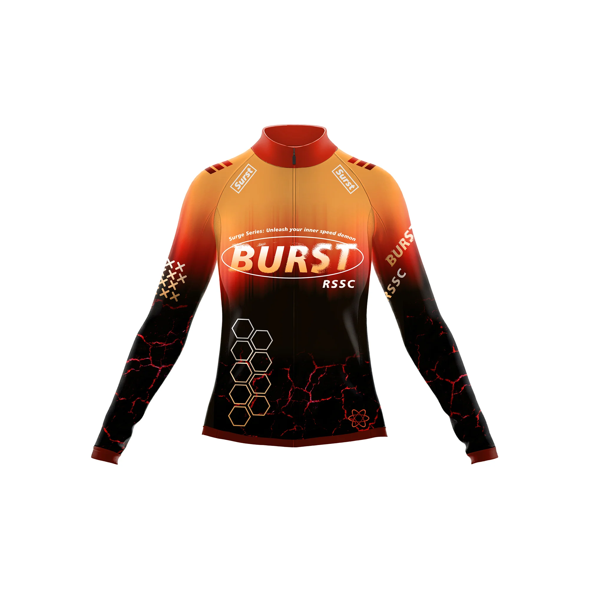 RSSC Burst Women's Long Sleeve Cycling Kit - Image 3