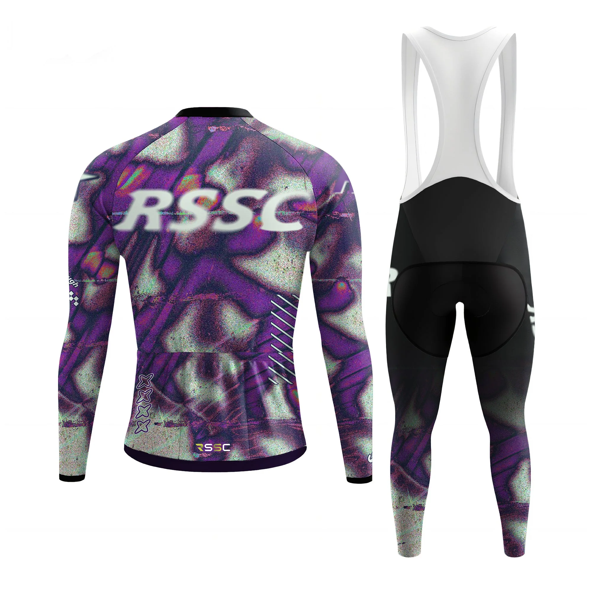 RSSC Fearless Violet Men's Long Sleeve Cycling Kit - Image 2