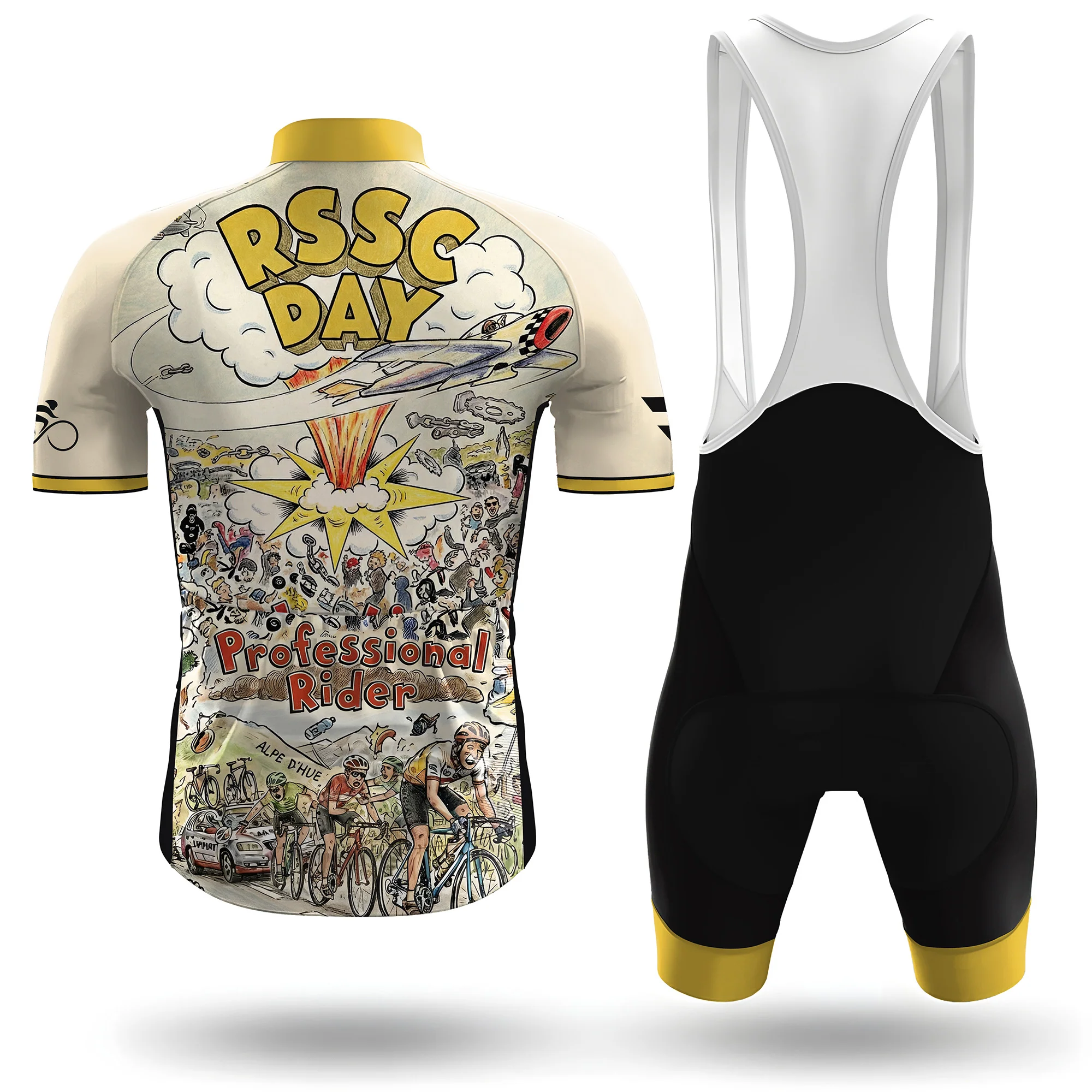 RSSC Retro Mayhem Men's Short Sleeve Cycling Kit - Image 2