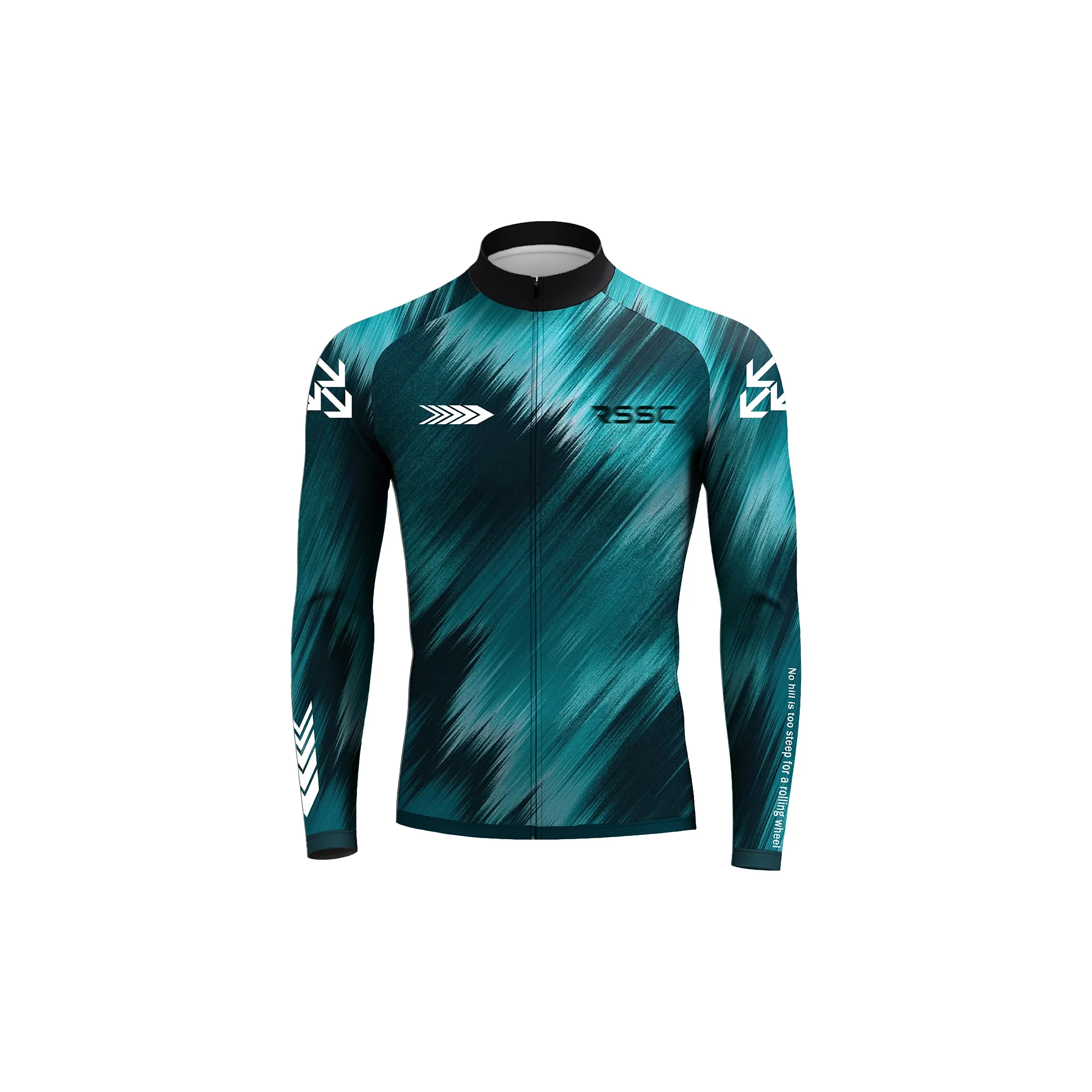 RSSC Swift Cyan Men's Long Sleeve Cycling Kit - Image 3
