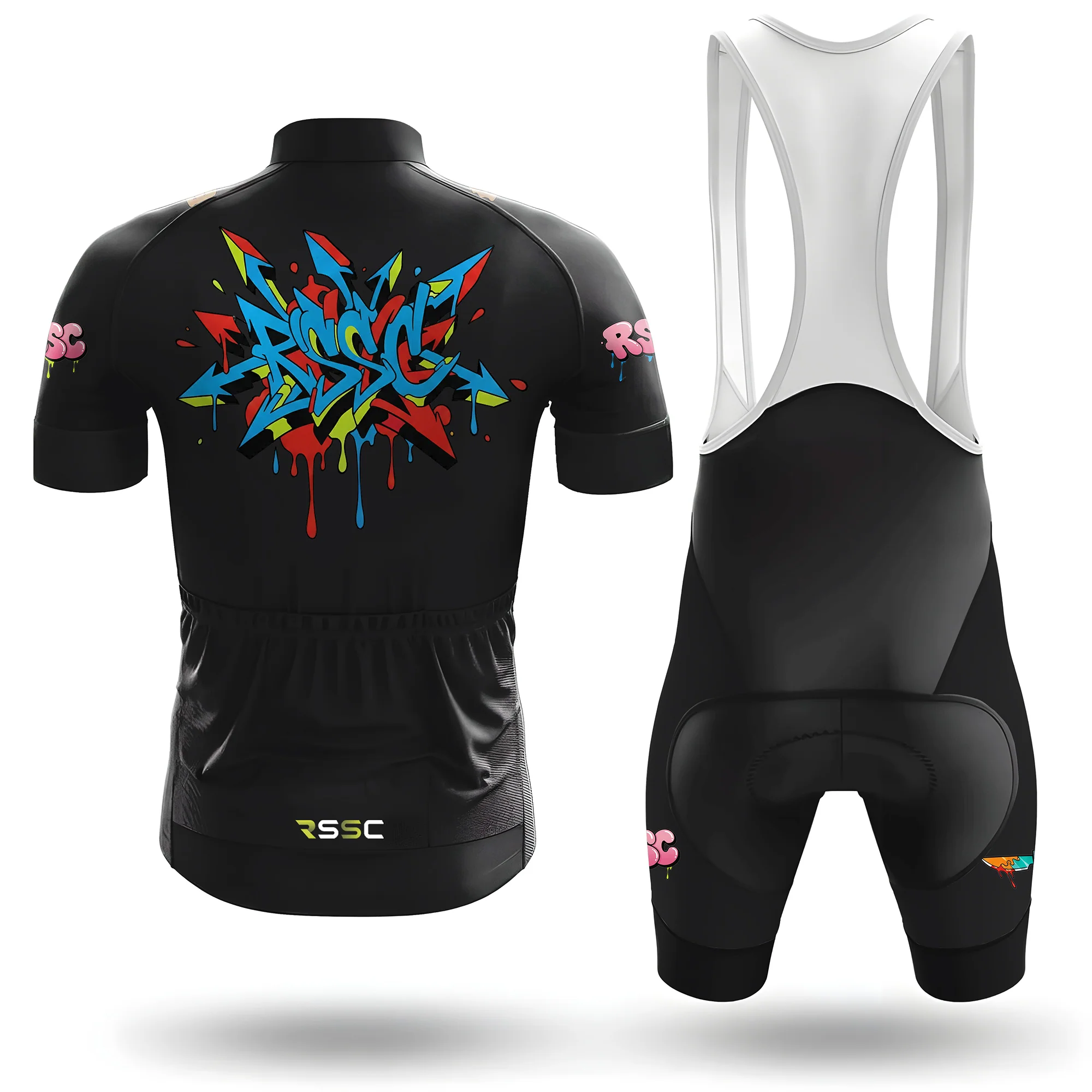 RSSC Urban Graffiti Edge Men's Short Sleeve Cycling Kit - Image 2