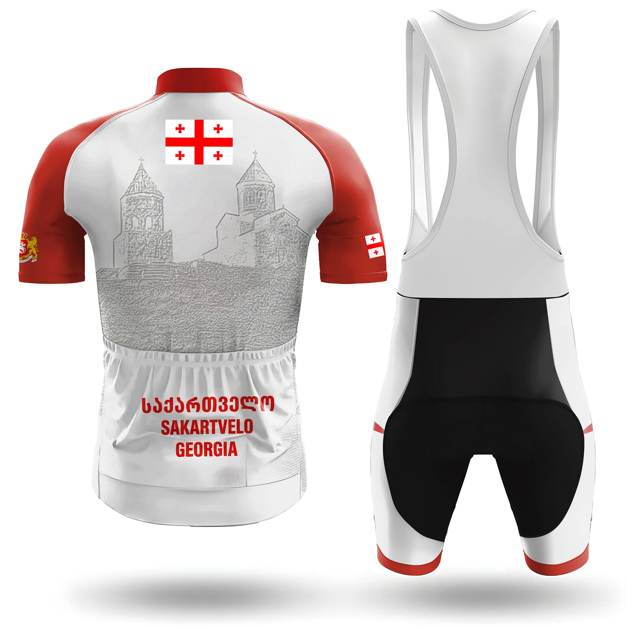 Sakartvelo Spirit Men's Short Sleeve Cycling Kit - Image 2