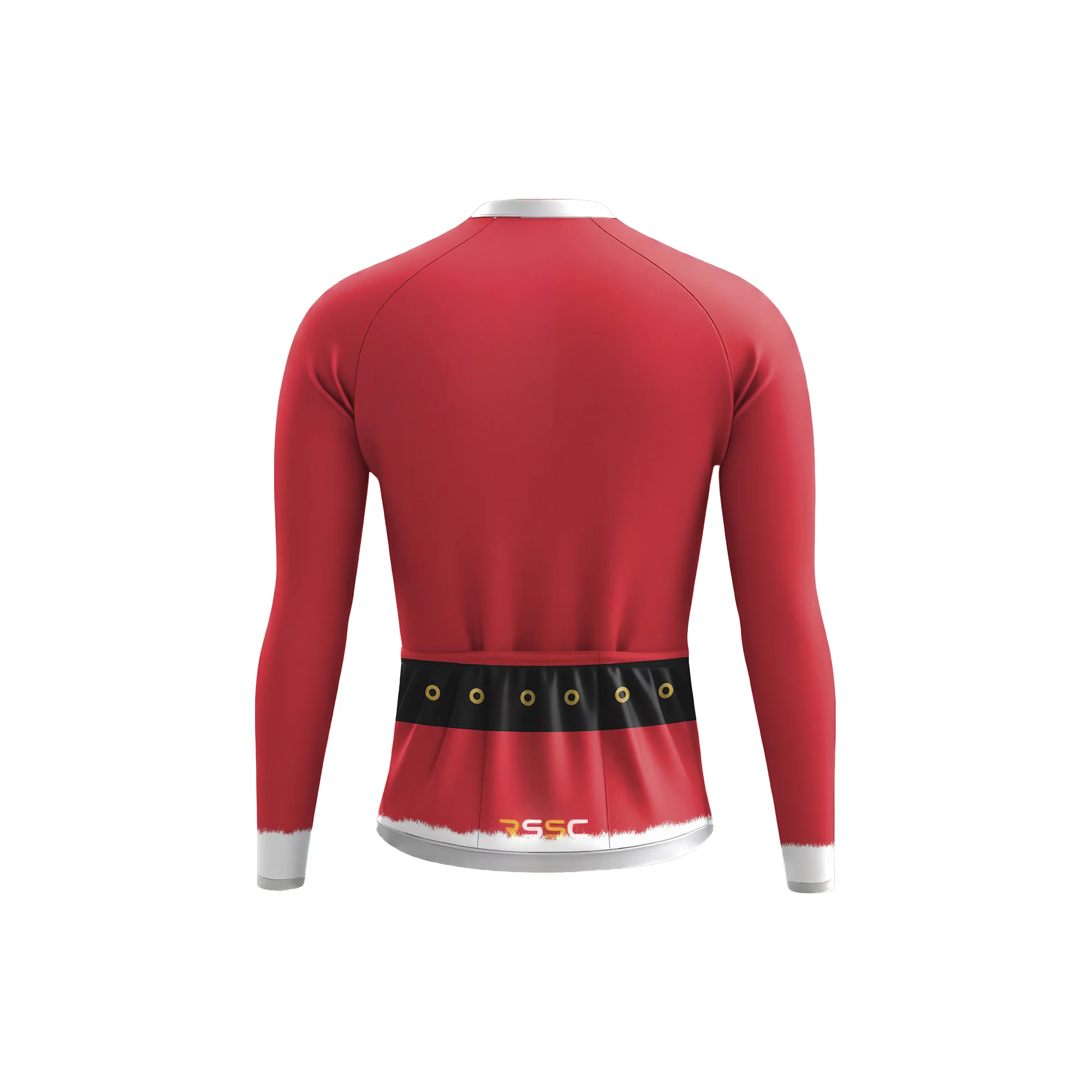 Santa Claus costume Men's Long Sleeve Cycling Kit - Image 4