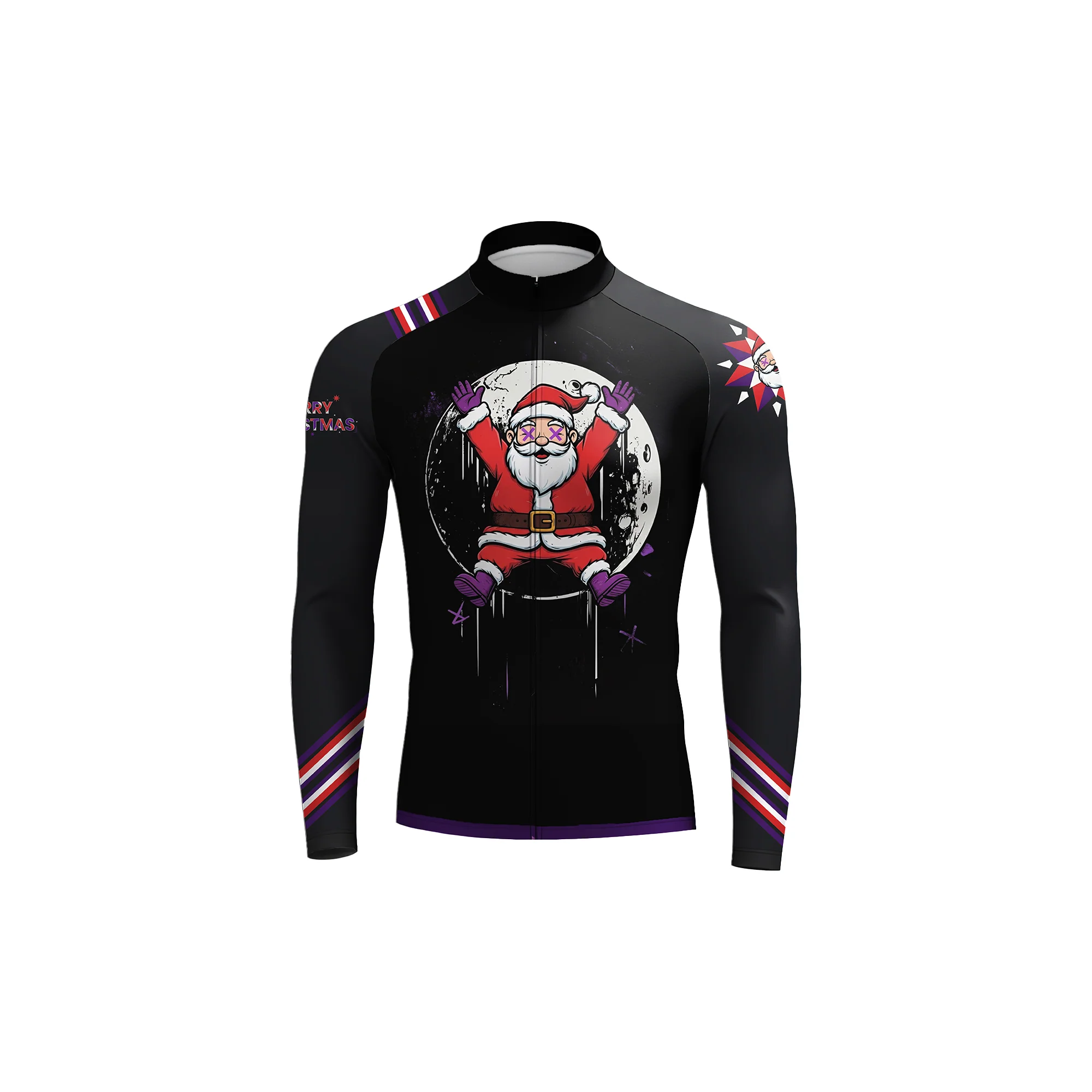 Santa Moon Rider Men's Long Sleeve Cycling Kit - Image 3