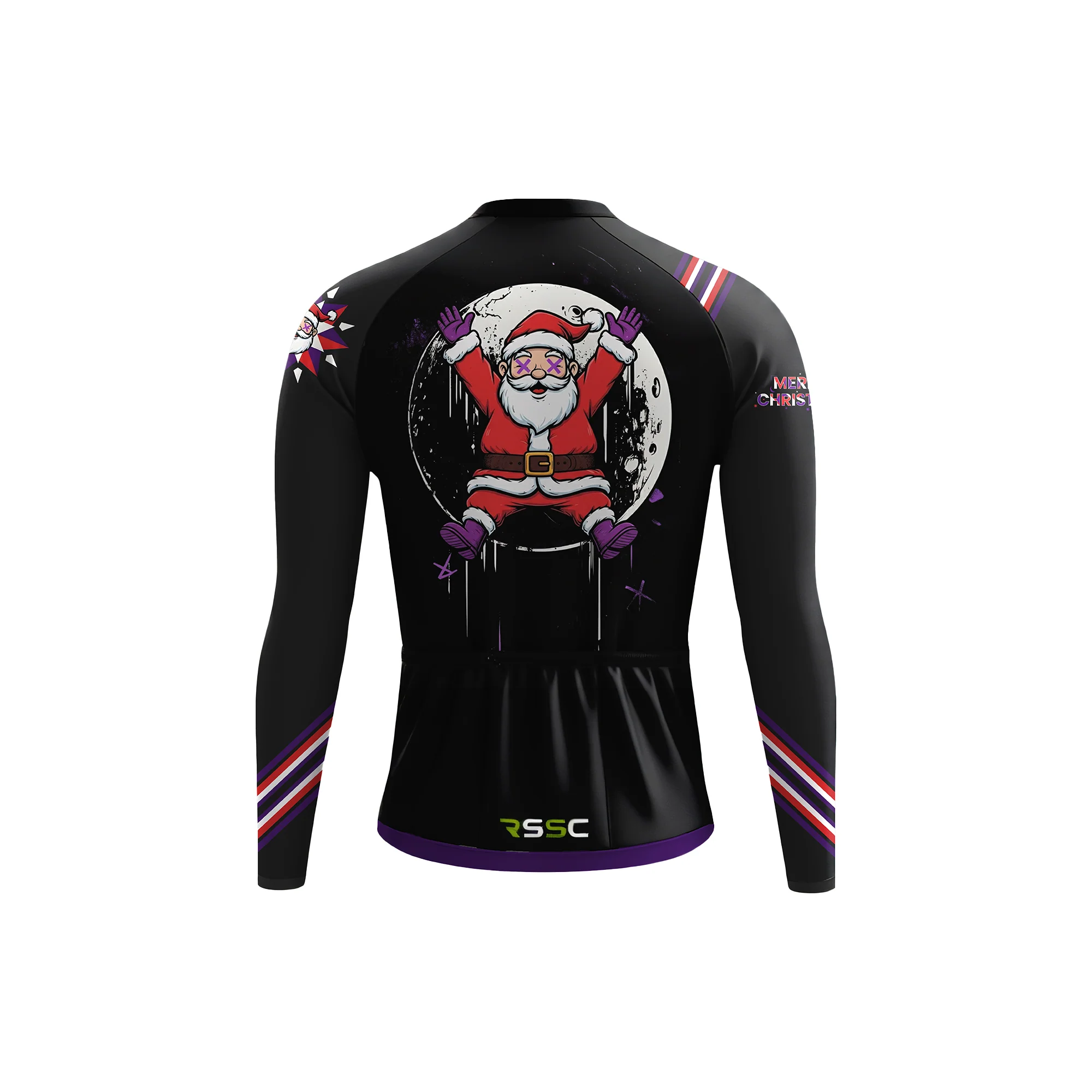 Santa Moon Rider Men's Long Sleeve Cycling Kit - Image 4